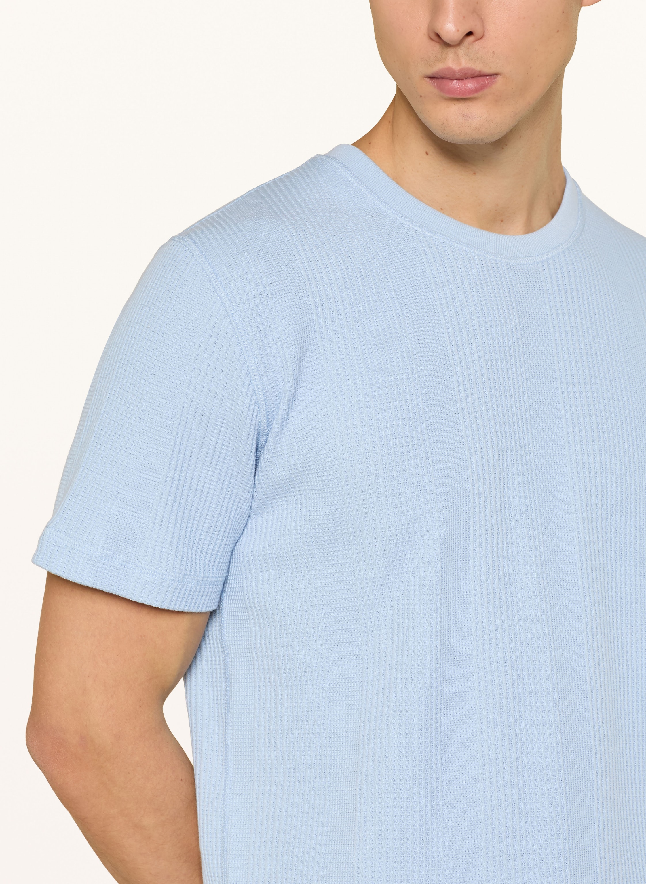 Thumbnail - Boss Schlafshirt Structure blau