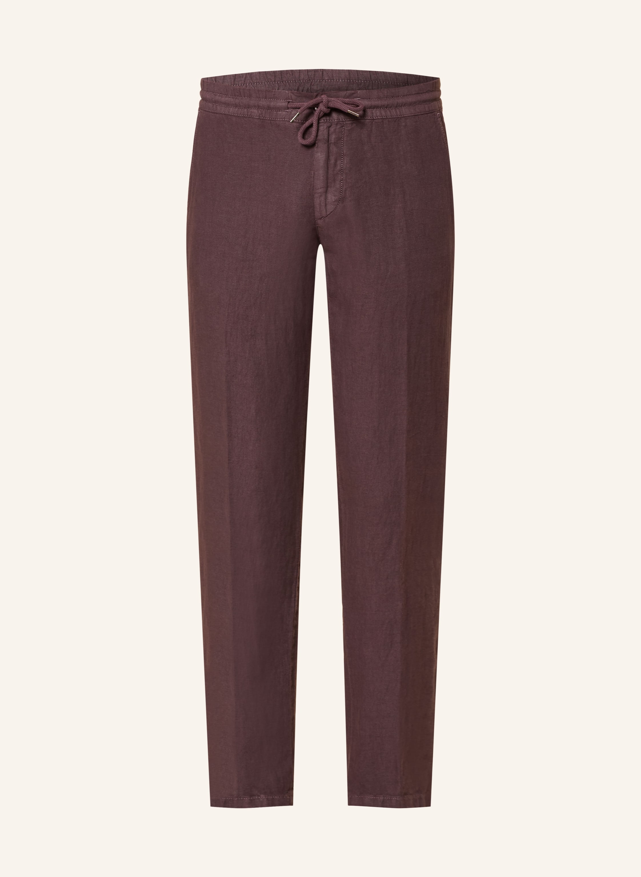 Alberto Leinenhose House Im Jogging-Stil Tapered Fit lila