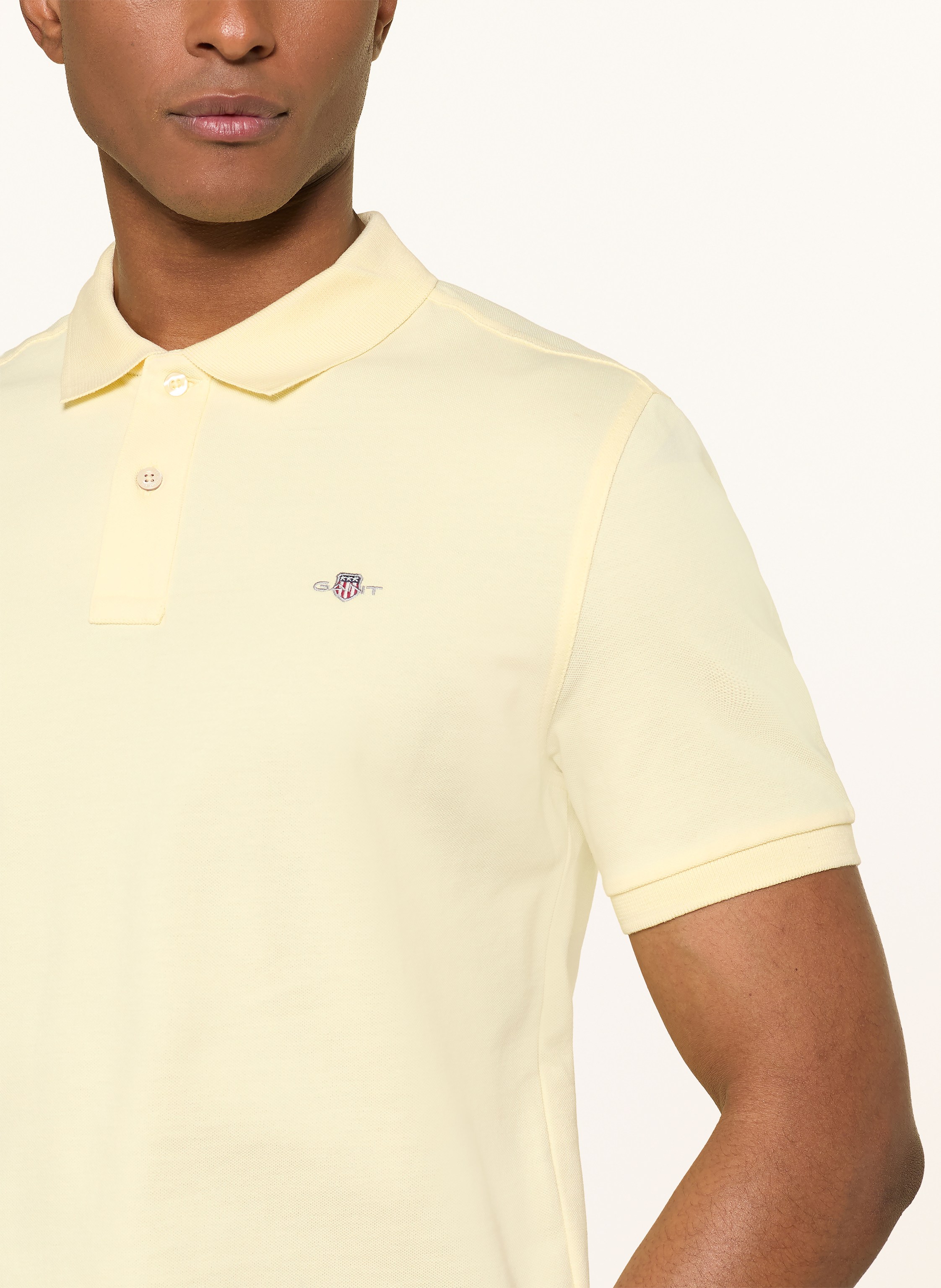 Thumbnail - Gant Piqué-Poloshirt gelb