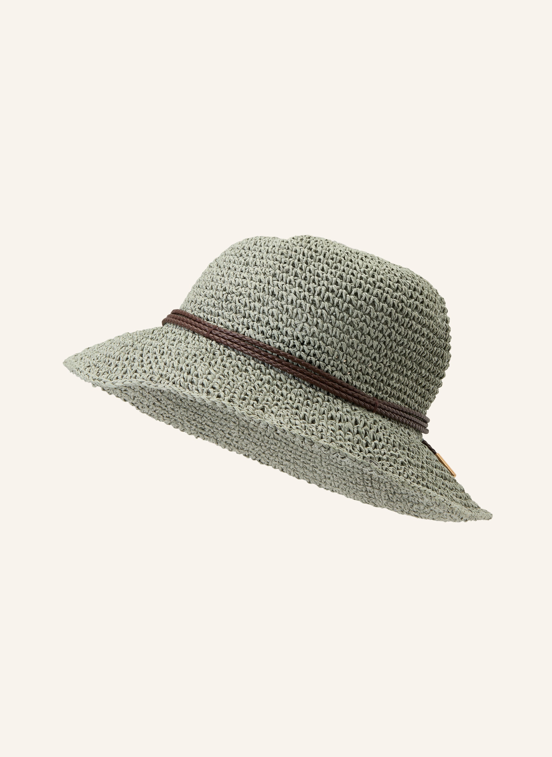 P.A.C. Strohhut Lilen grau