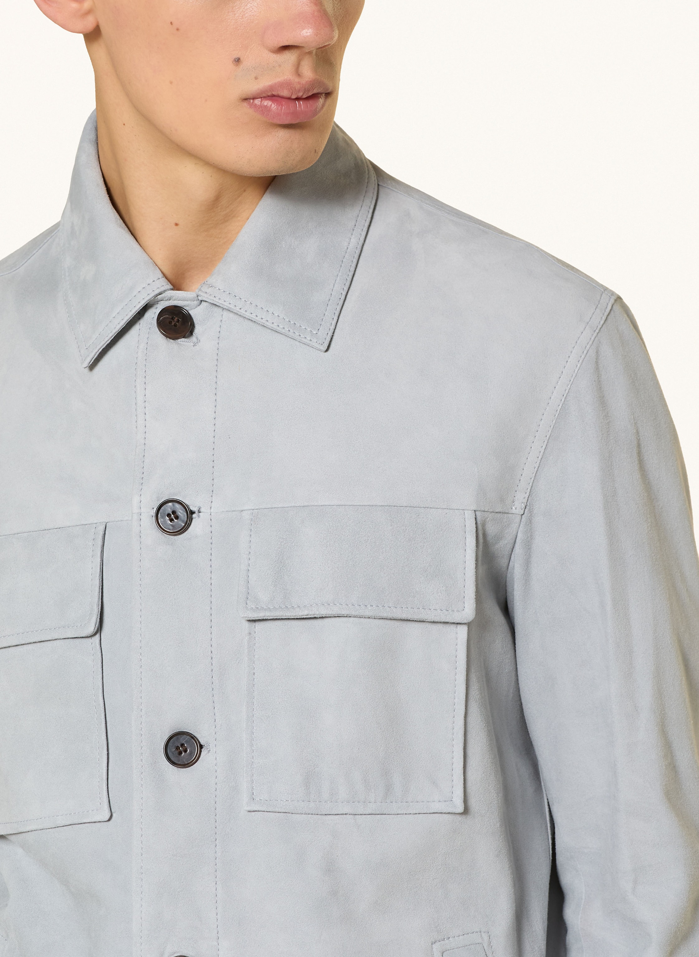 Thumbnail - Arma Leder-Overjacket Mex blau