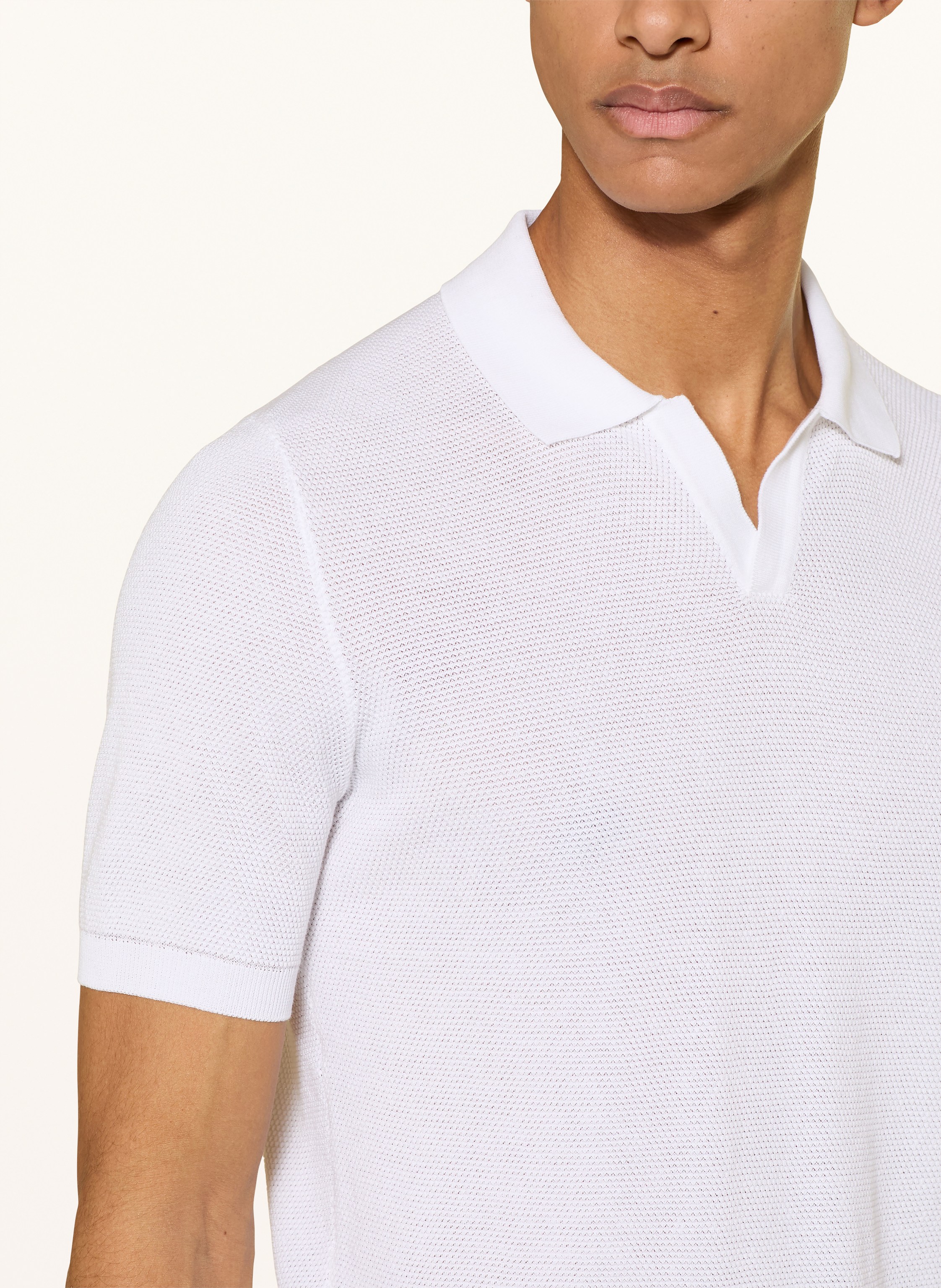 Thumbnail - Gran Sasso Piqué-Poloshirt weiss