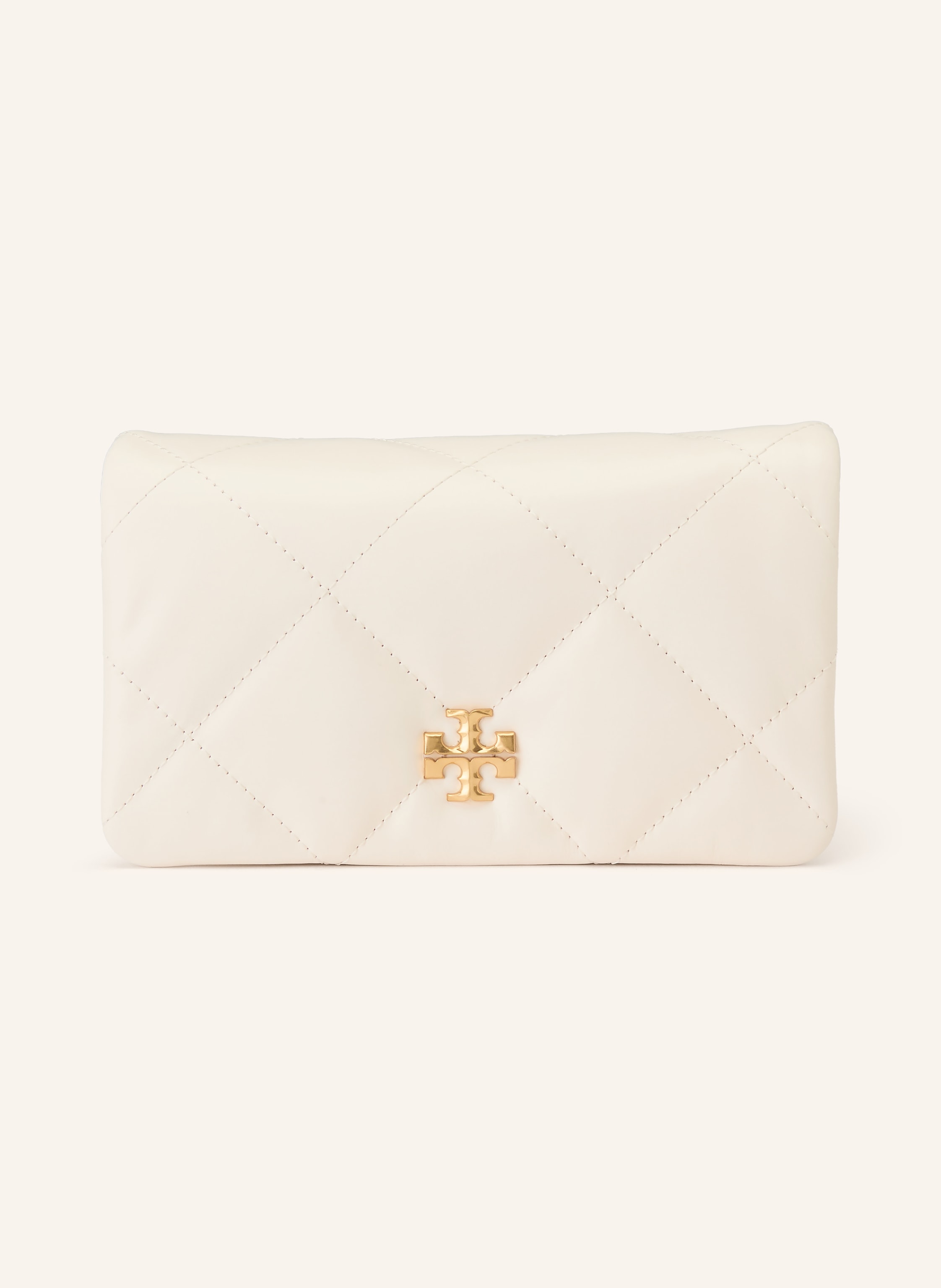 Tory Burch Glattleder. Diamantsteppung. Schließt mit Magnetverschluss. Schulterkette mit Ledereinsatz. Innen zwei Hauptfächer. Innenfach mit Reißverschluss. Emblem auf der Front in weiss