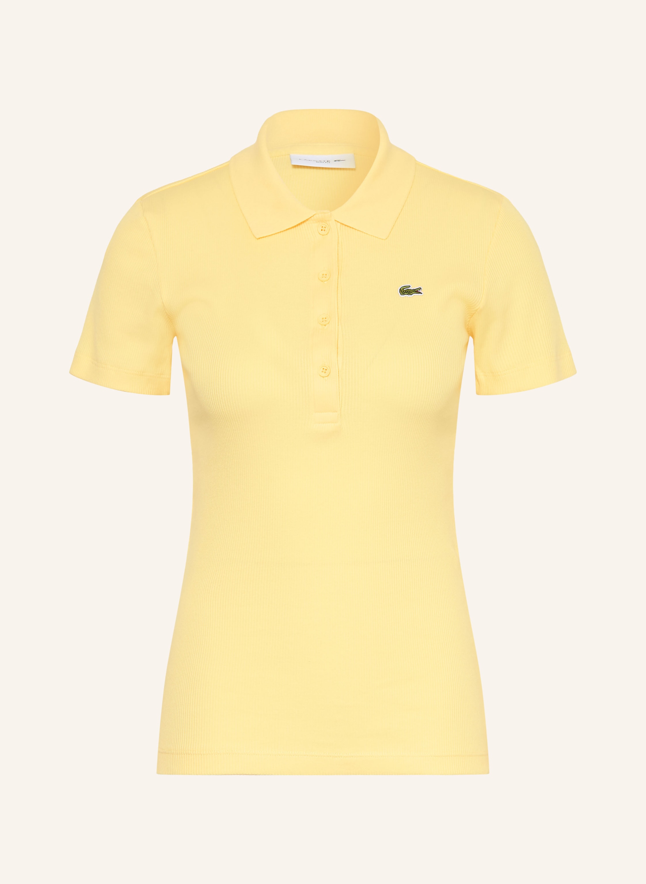Lacoste Jersey-Poloshirt gelb