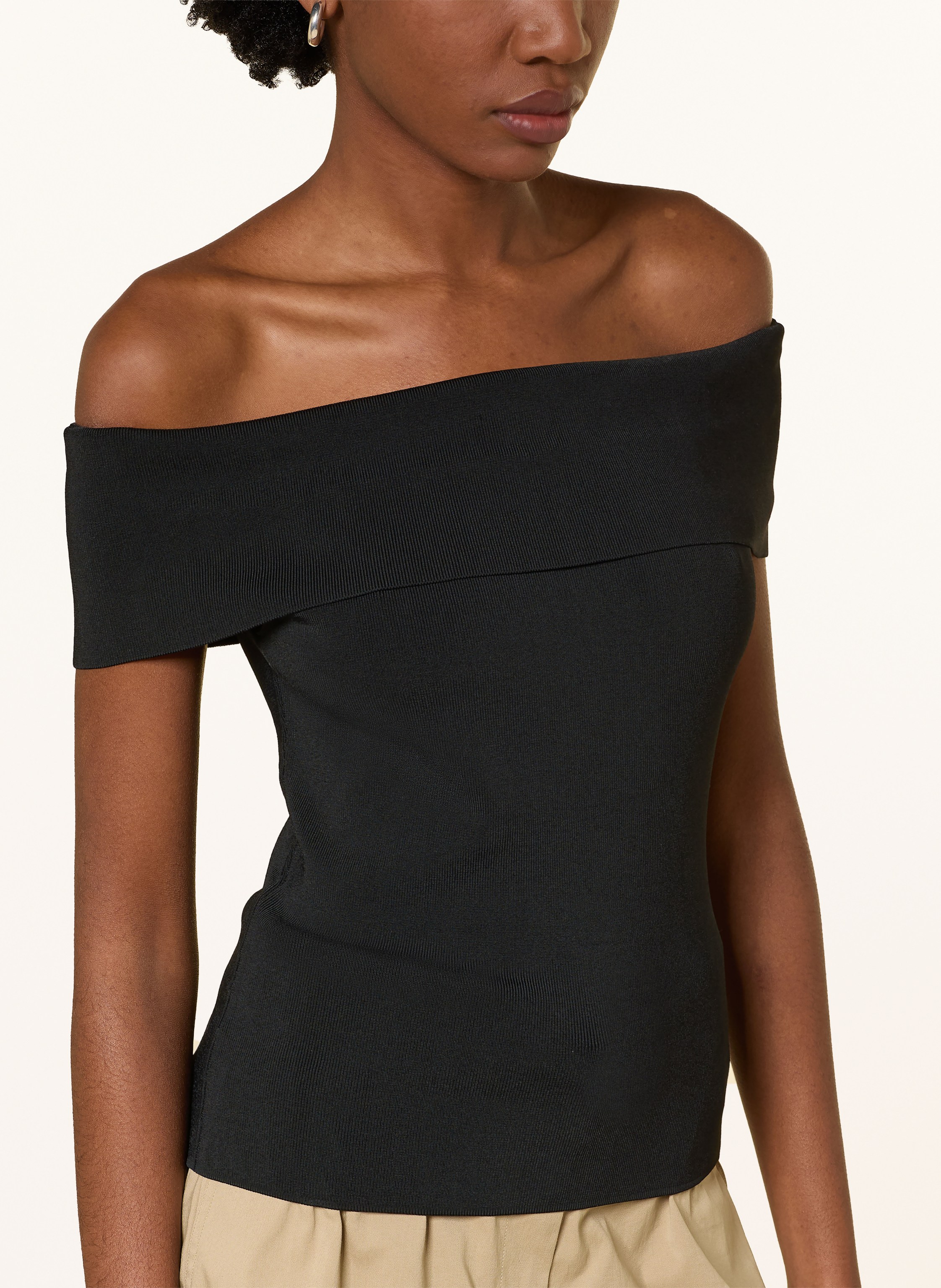 Thumbnail - Maje Off-Shoulder-Top schwarz