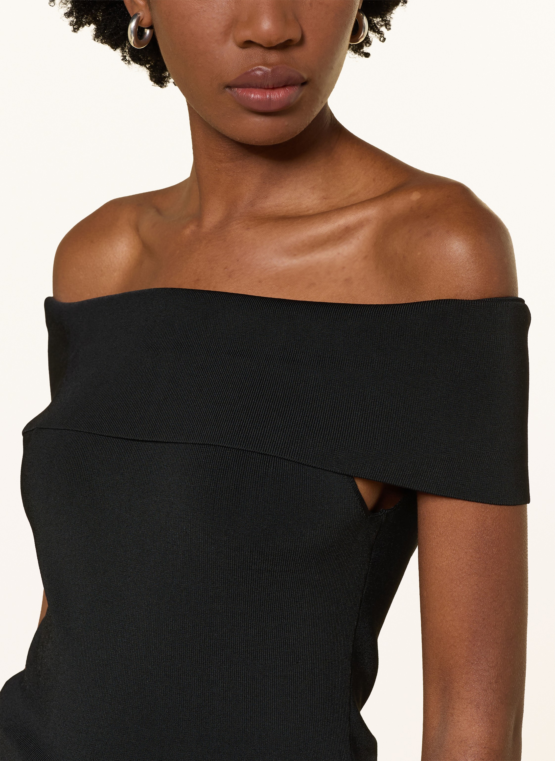 Thumbnail - Maje Off-Shoulder-Top schwarz