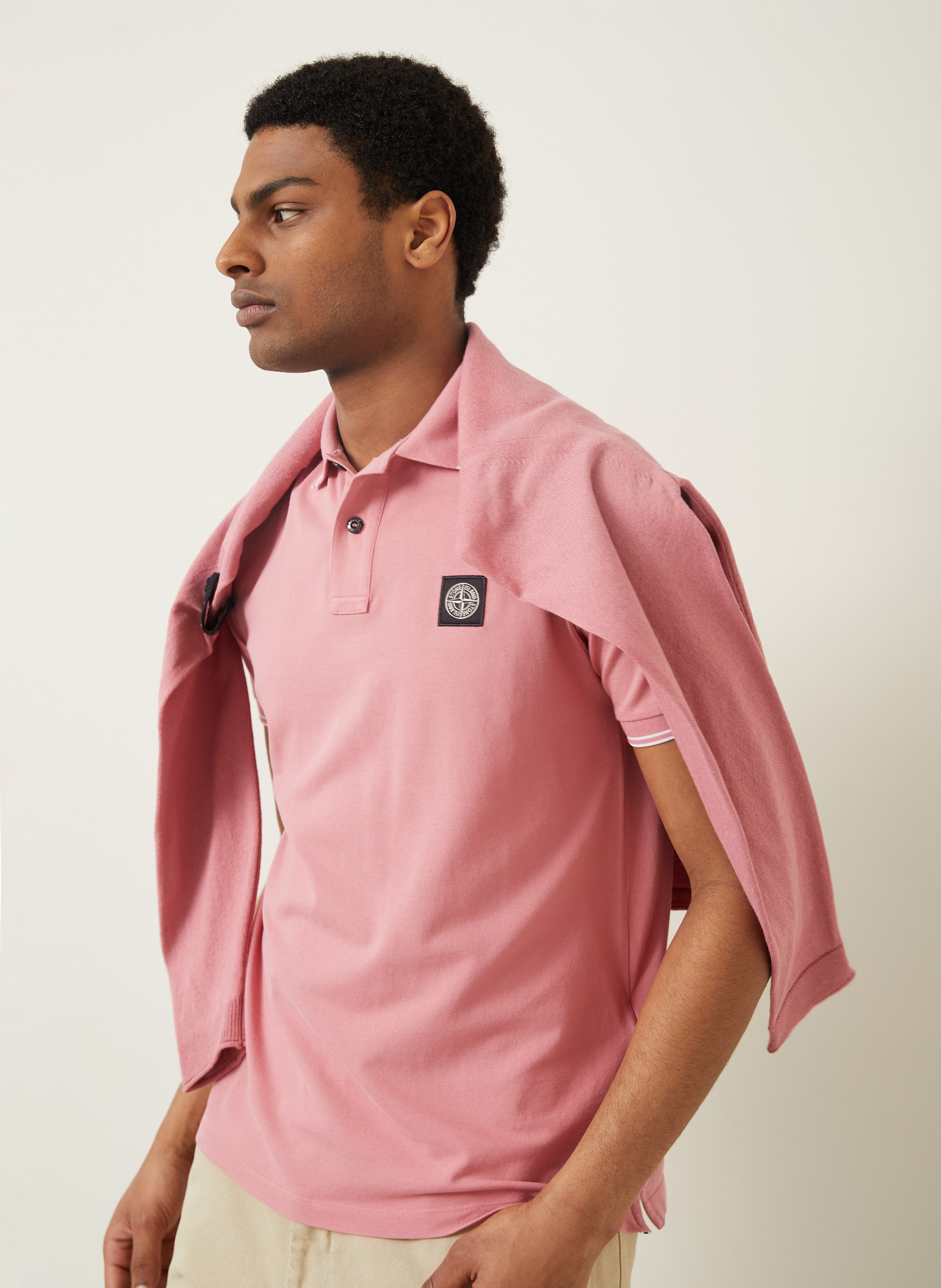 Thumbnail - Stone Island Piqué-Poloshirt rot