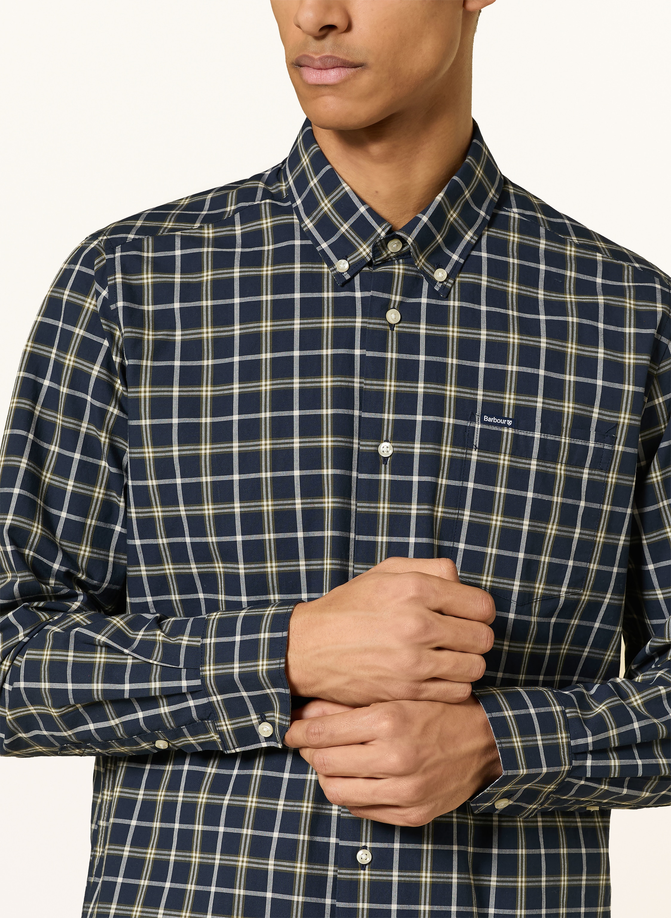 Thumbnail - Barbour Hemd Bramham Tailored Fit blau