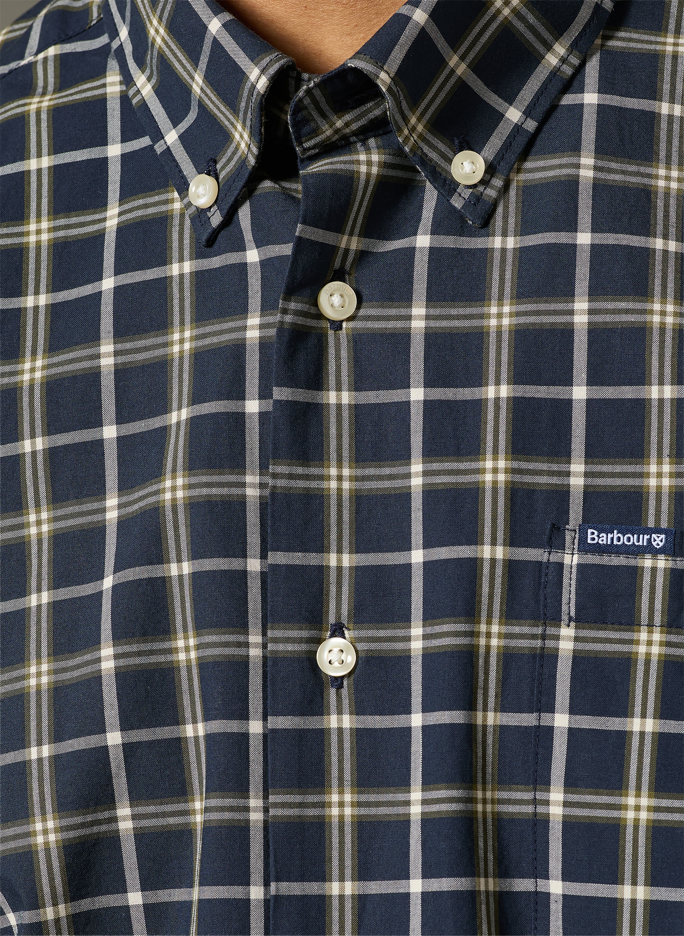 Thumbnail - Barbour Hemd Bramham Tailored Fit blau