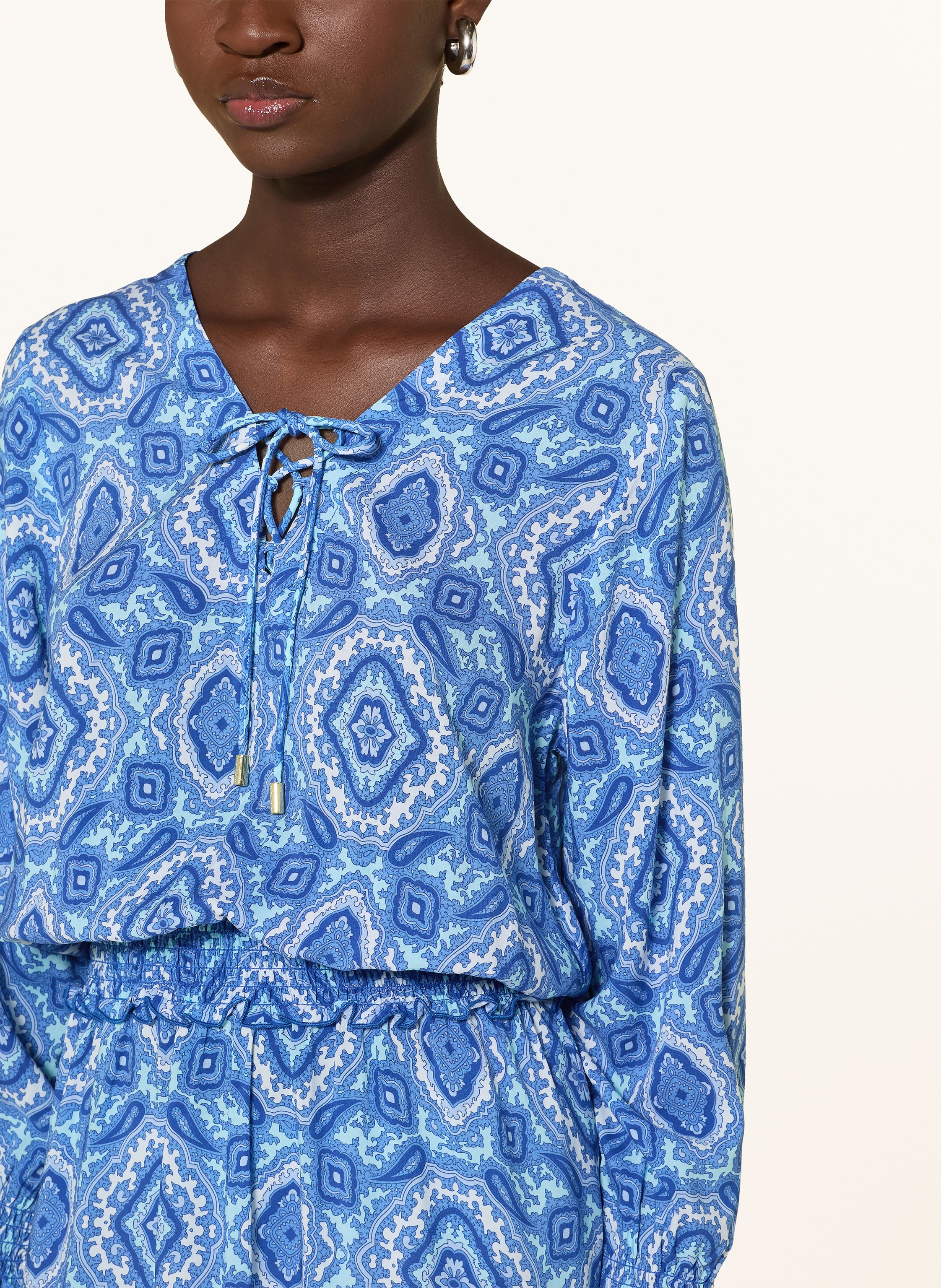 Thumbnail - Heidi Klein Strandkleid Mykonos Mit Rüschen blau