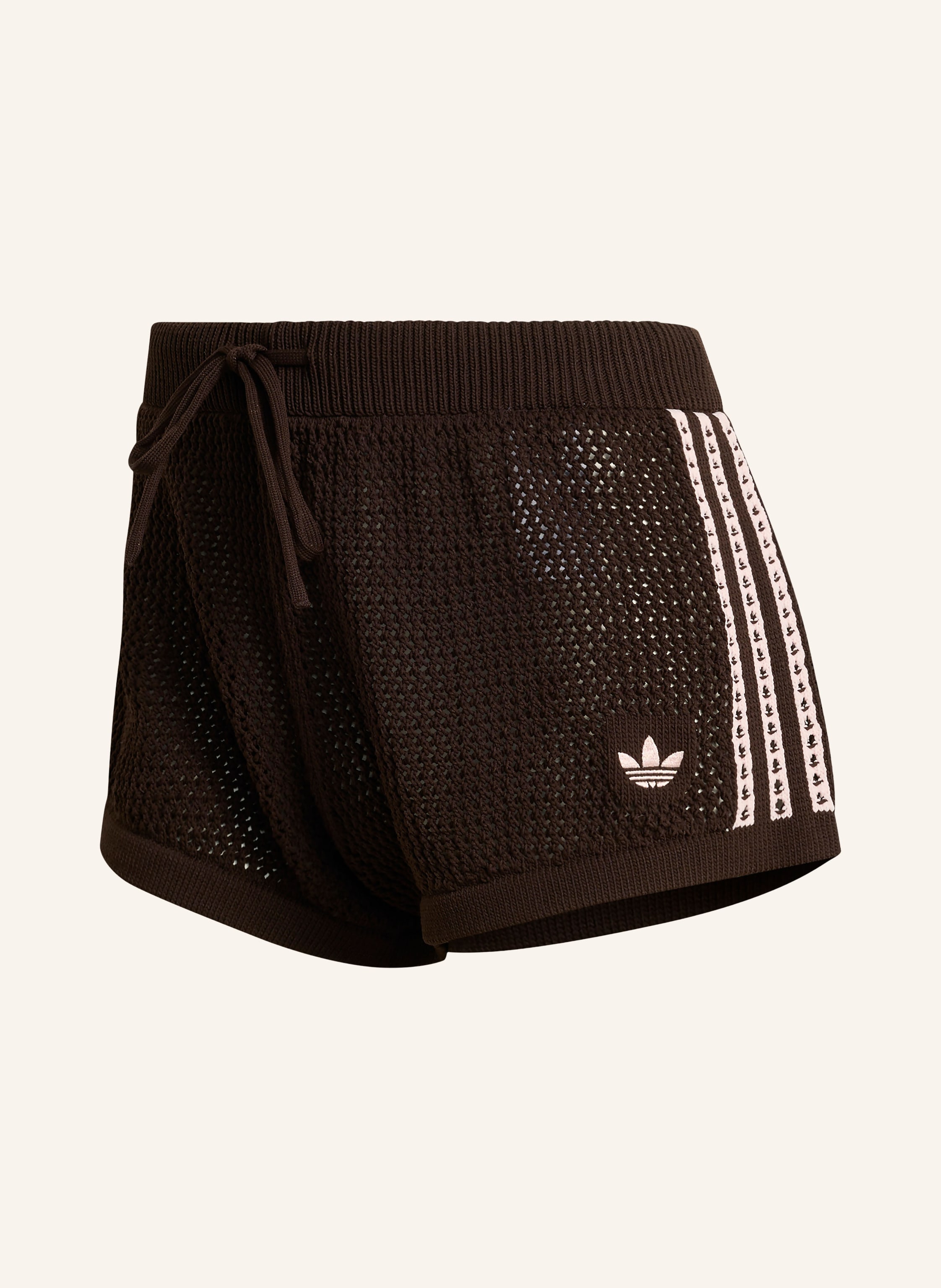 Adidas Originals Häkelshorts Knitted Crochet braun