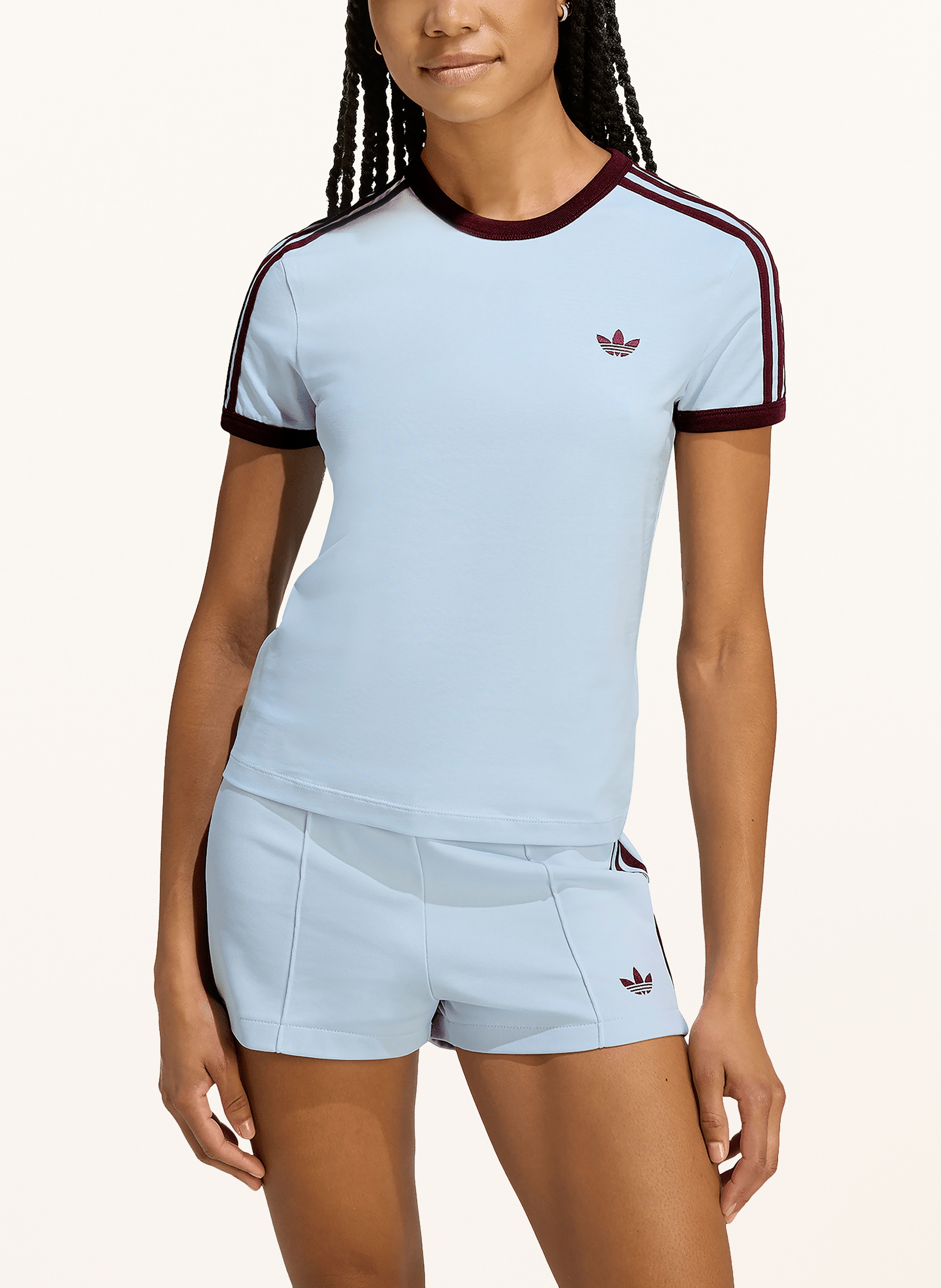 Thumbnail - Adidas Originals T-Shirt 3 Stripes Slim Tee blau