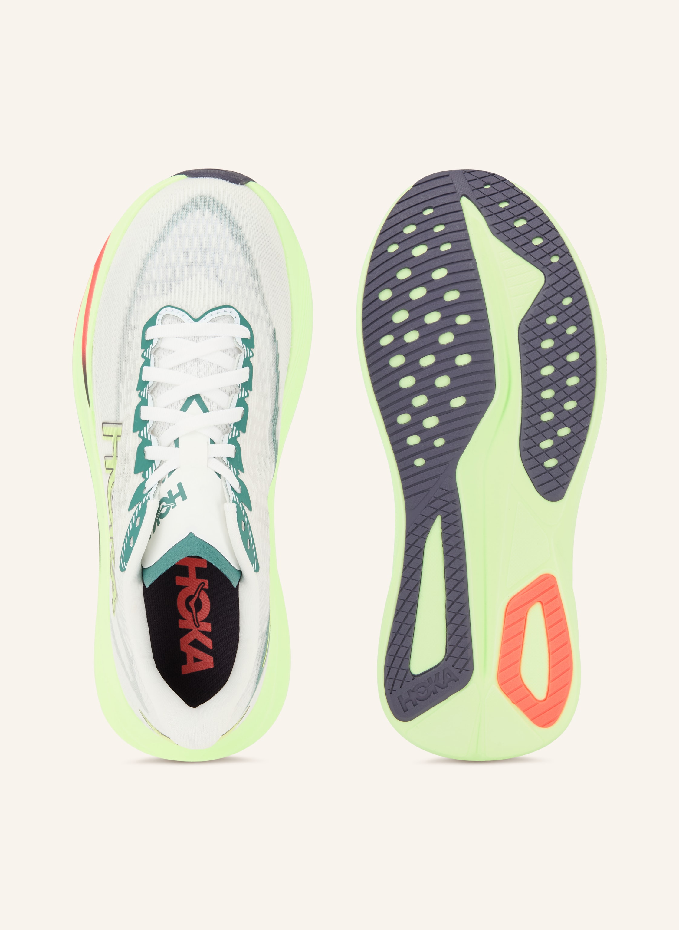 Thumbnail - Hoka Laufschuhe Mach 7 grau