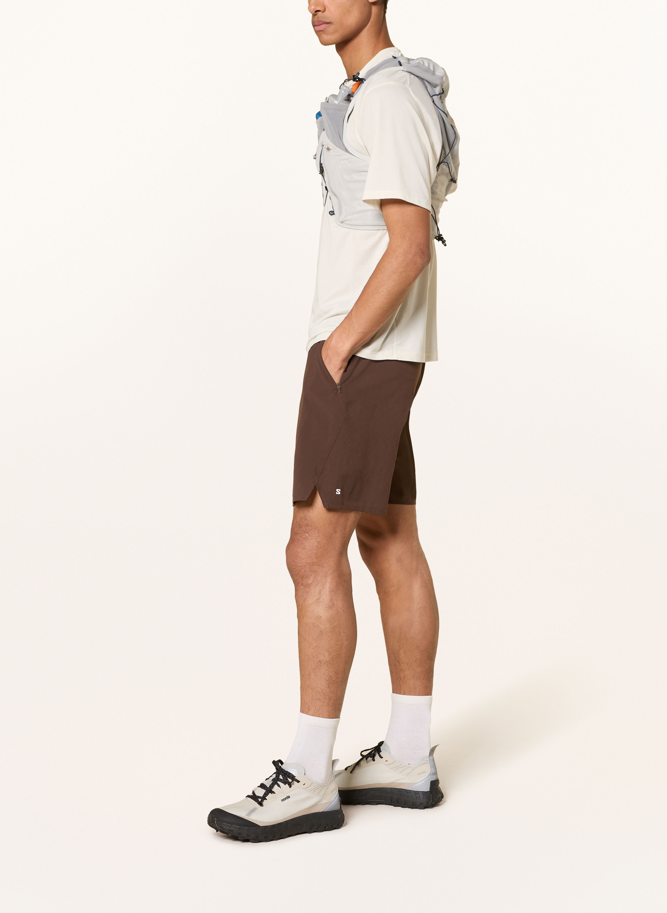 Thumbnail - Salomon 2-In-1-Laufshorts Shkout braun