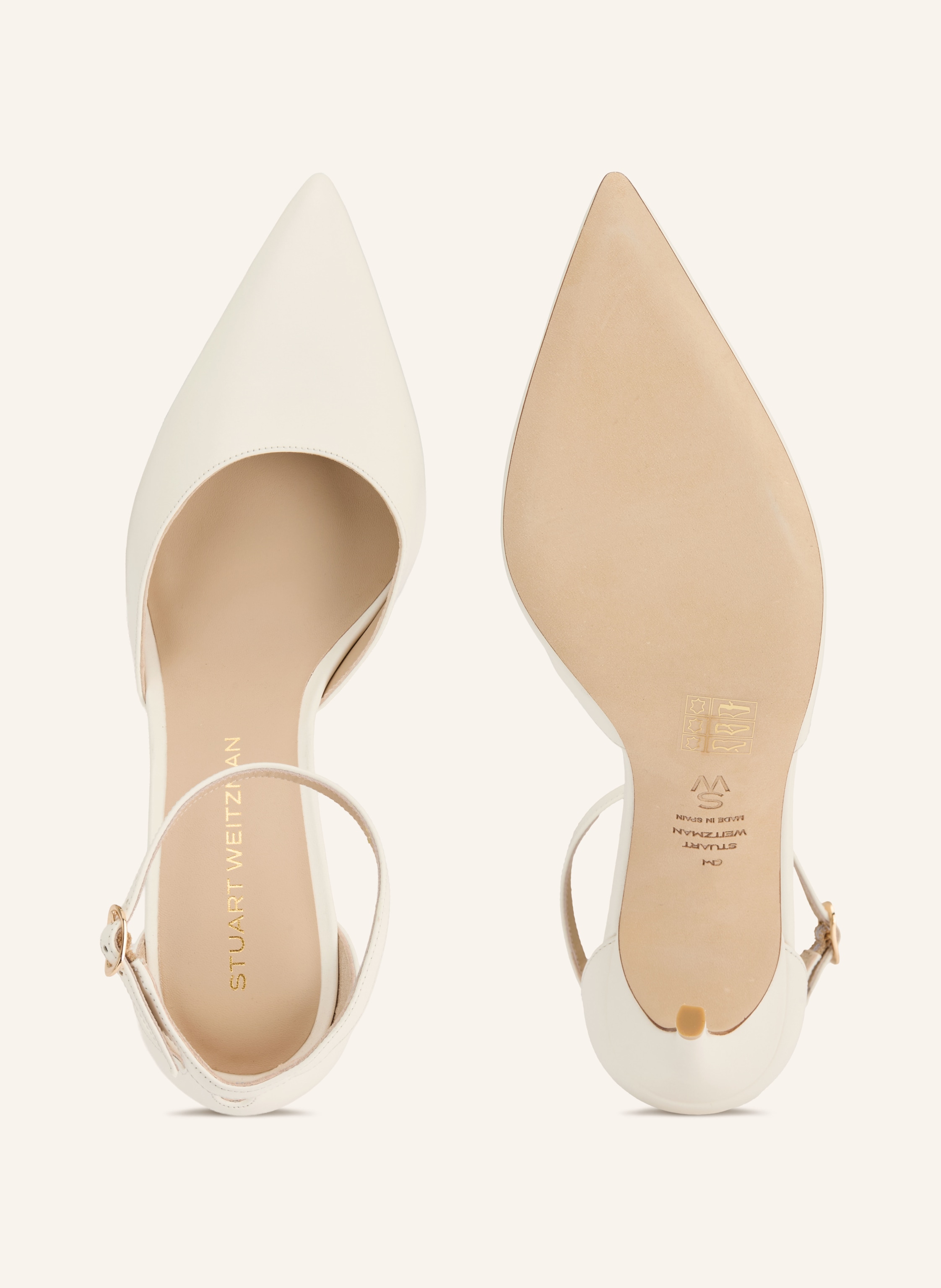Thumbnail - Stuart Weitzman Slingpumps Stuart Power Strap beige