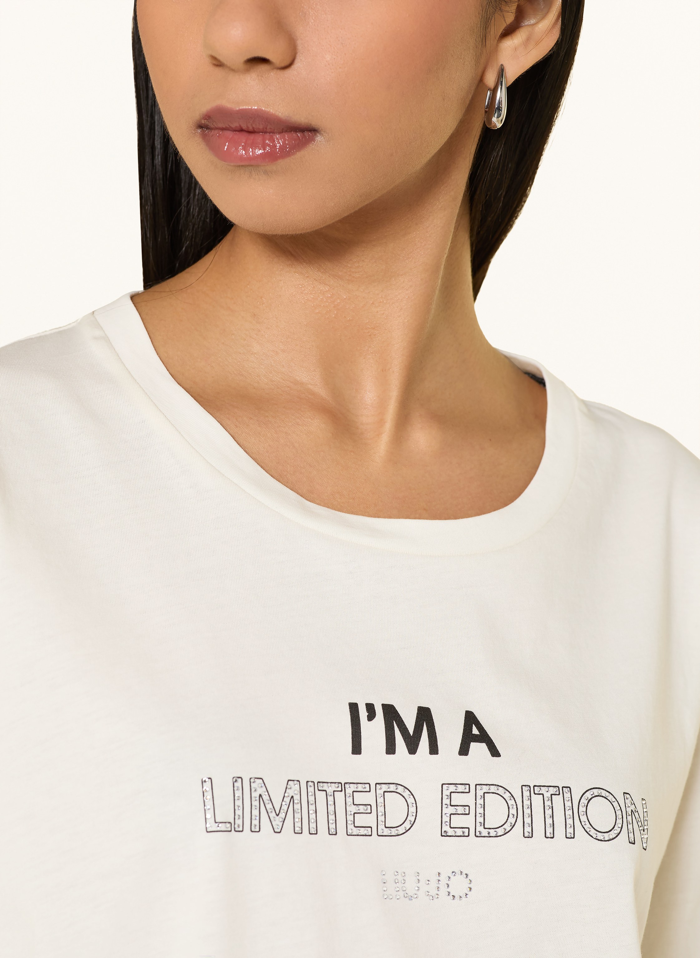 Thumbnail - Liu Jo T-Shirt Mit Schmucksteinen weiss