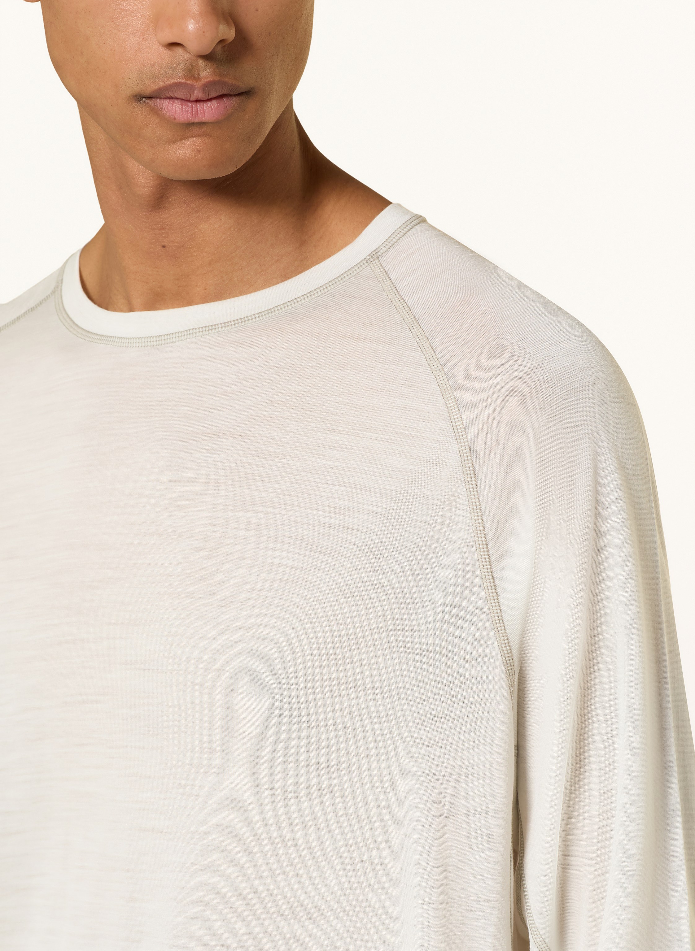 Thumbnail - Mammut Longsleeve Tree Wool Fl beige