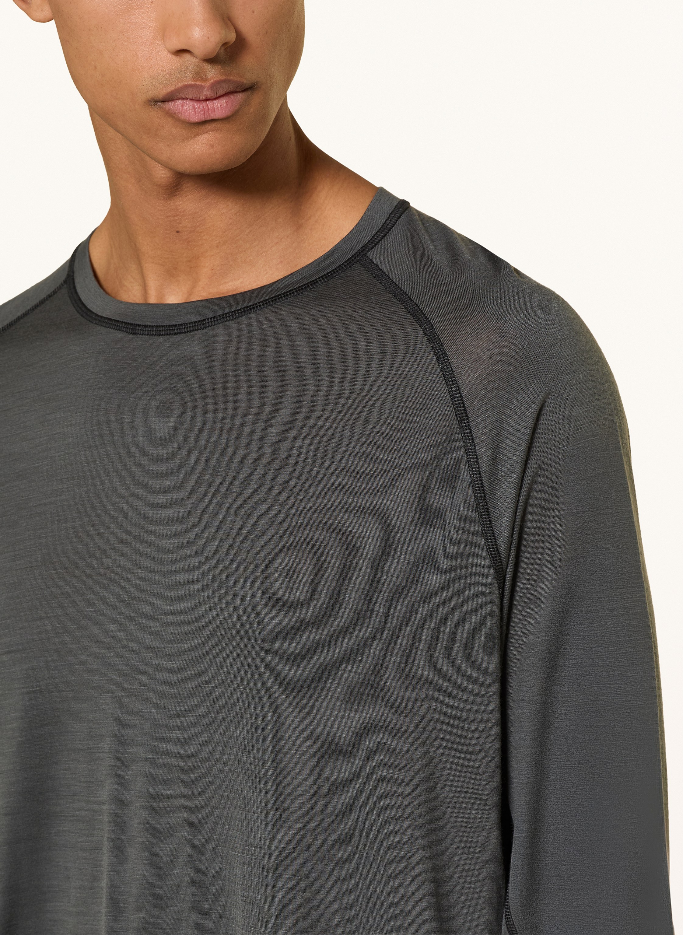 Thumbnail - Mammut Longsleeve Tree Wool Fl grau