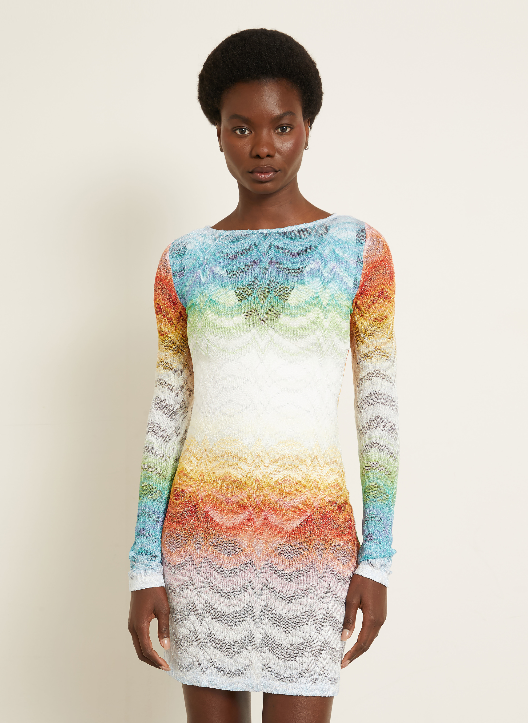 Thumbnail - Missoni Strandkleid Mit Glitzergarn blau