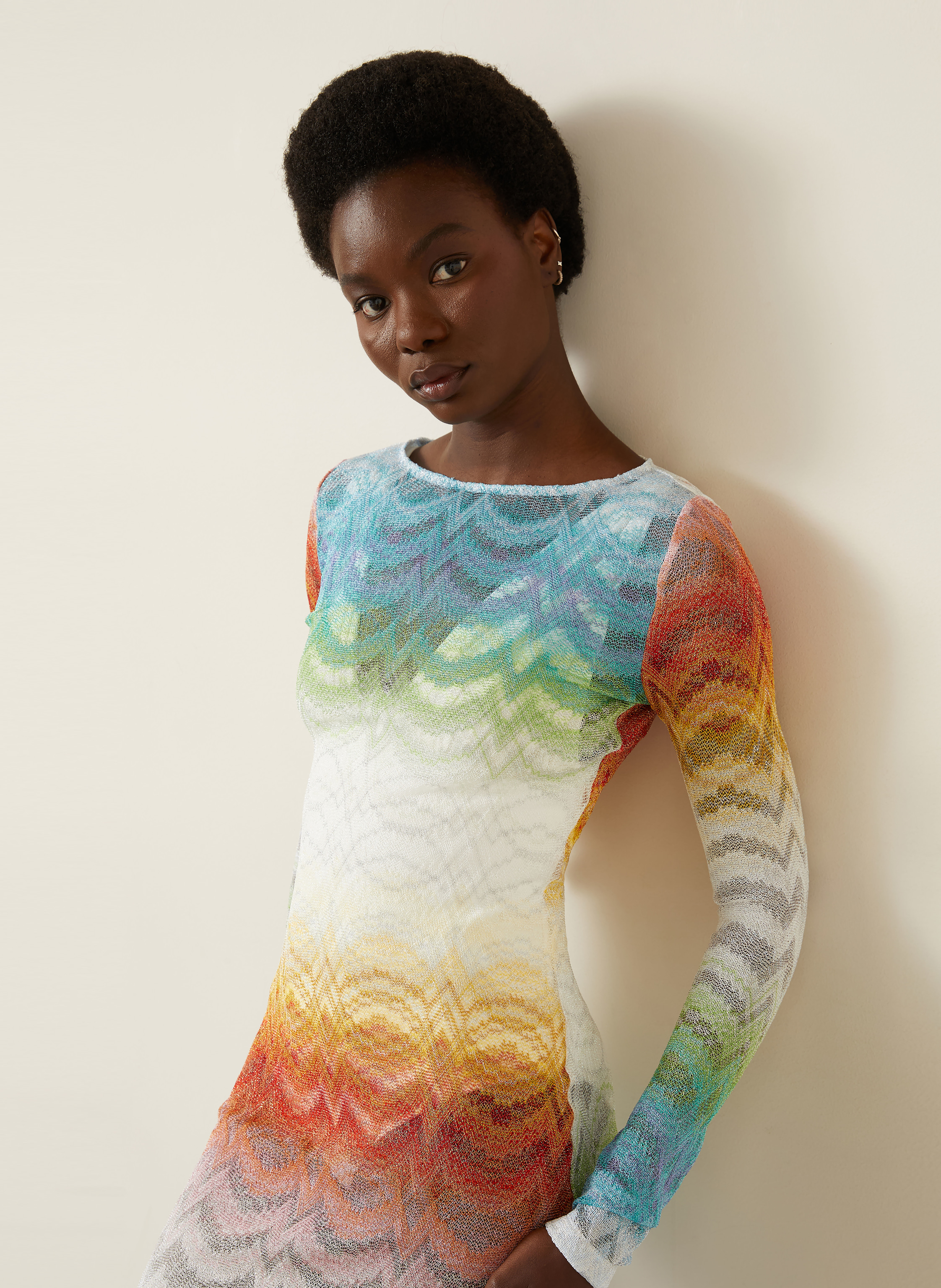 Thumbnail - Missoni Strandkleid Mit Glitzergarn blau