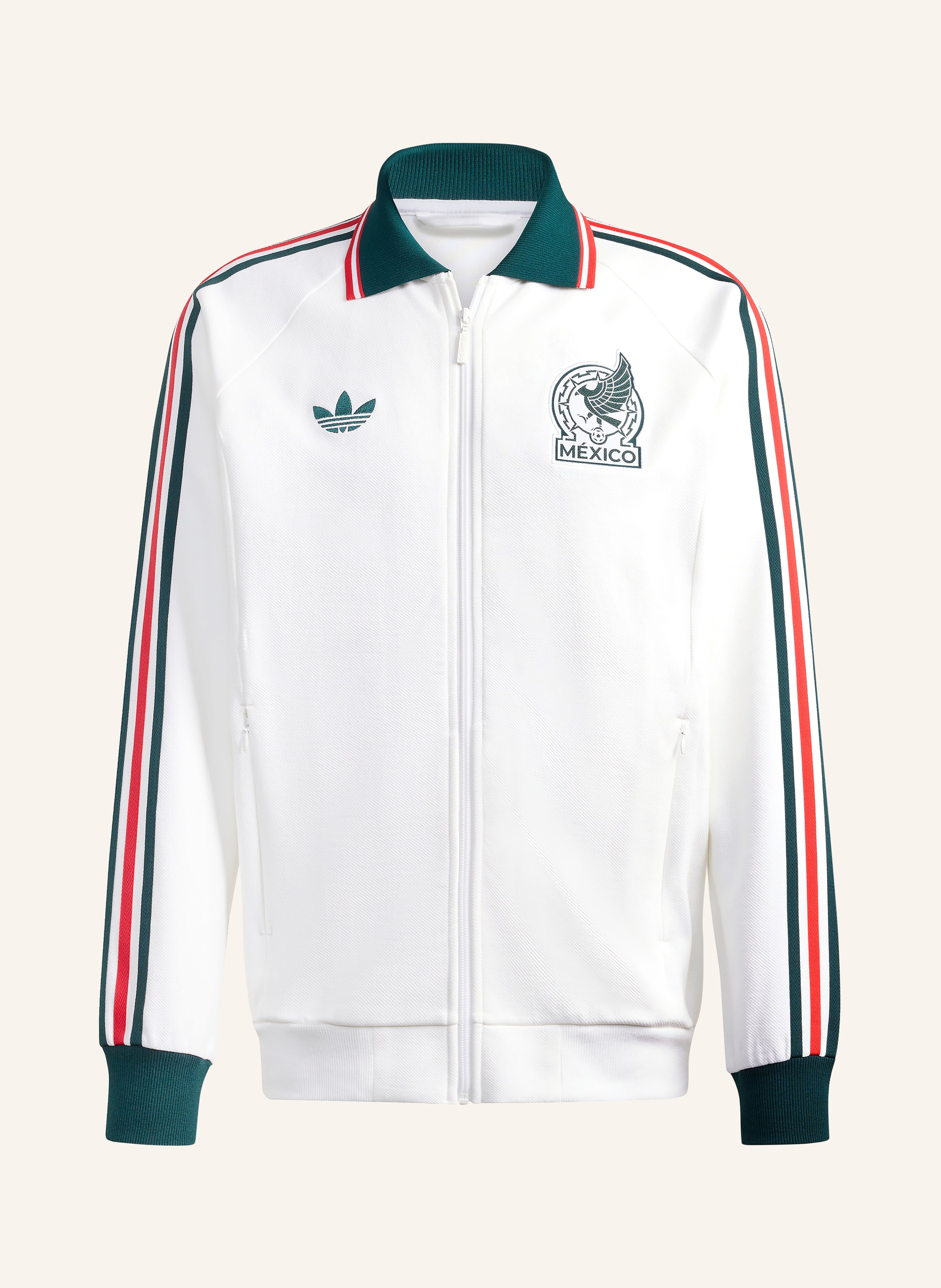 Adidas Sweatjacke Mexiko Auswärts Anthem weiss