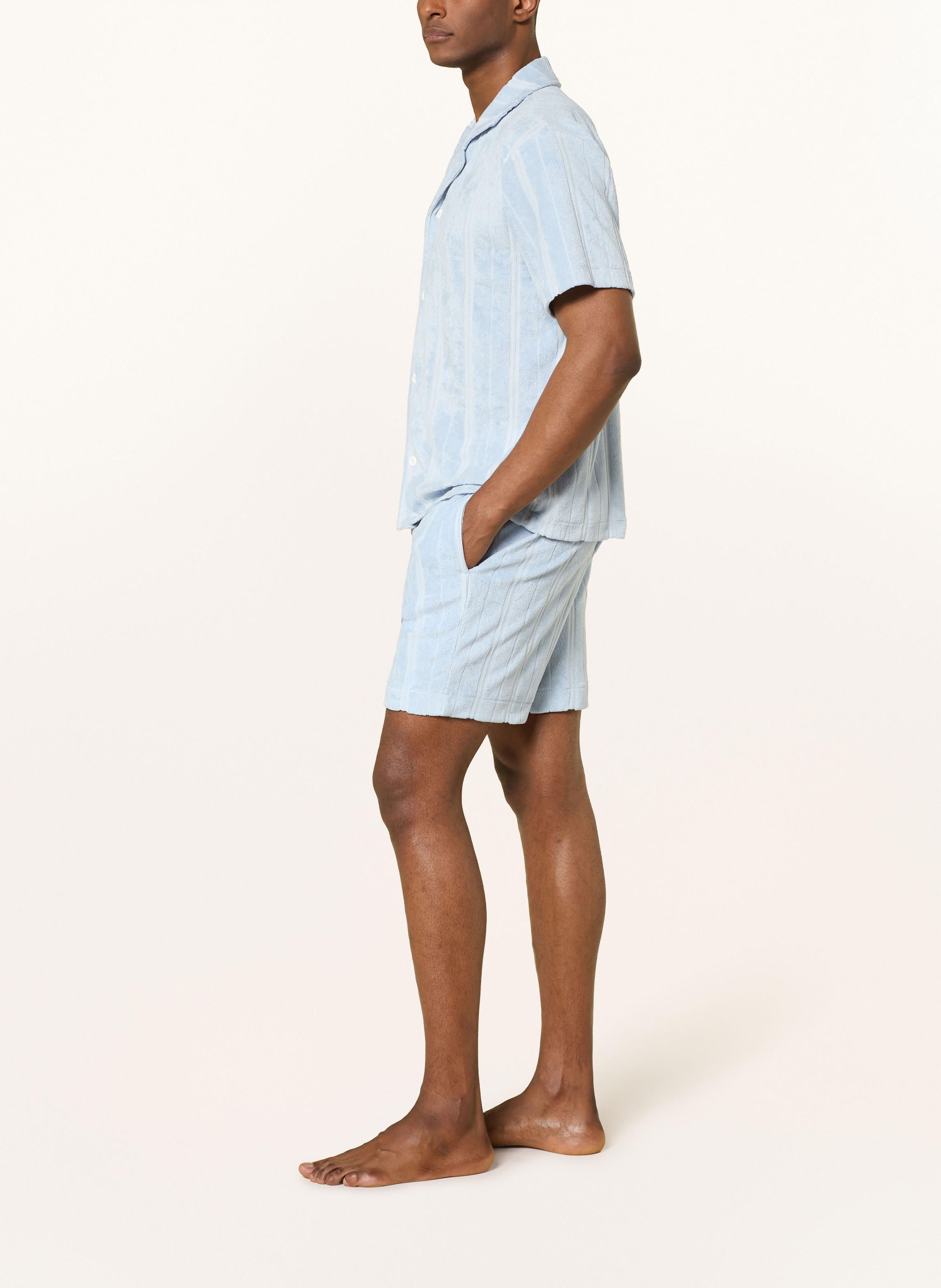 Thumbnail - Marc O'polo Lounge-Shorts Aus Frottee blau