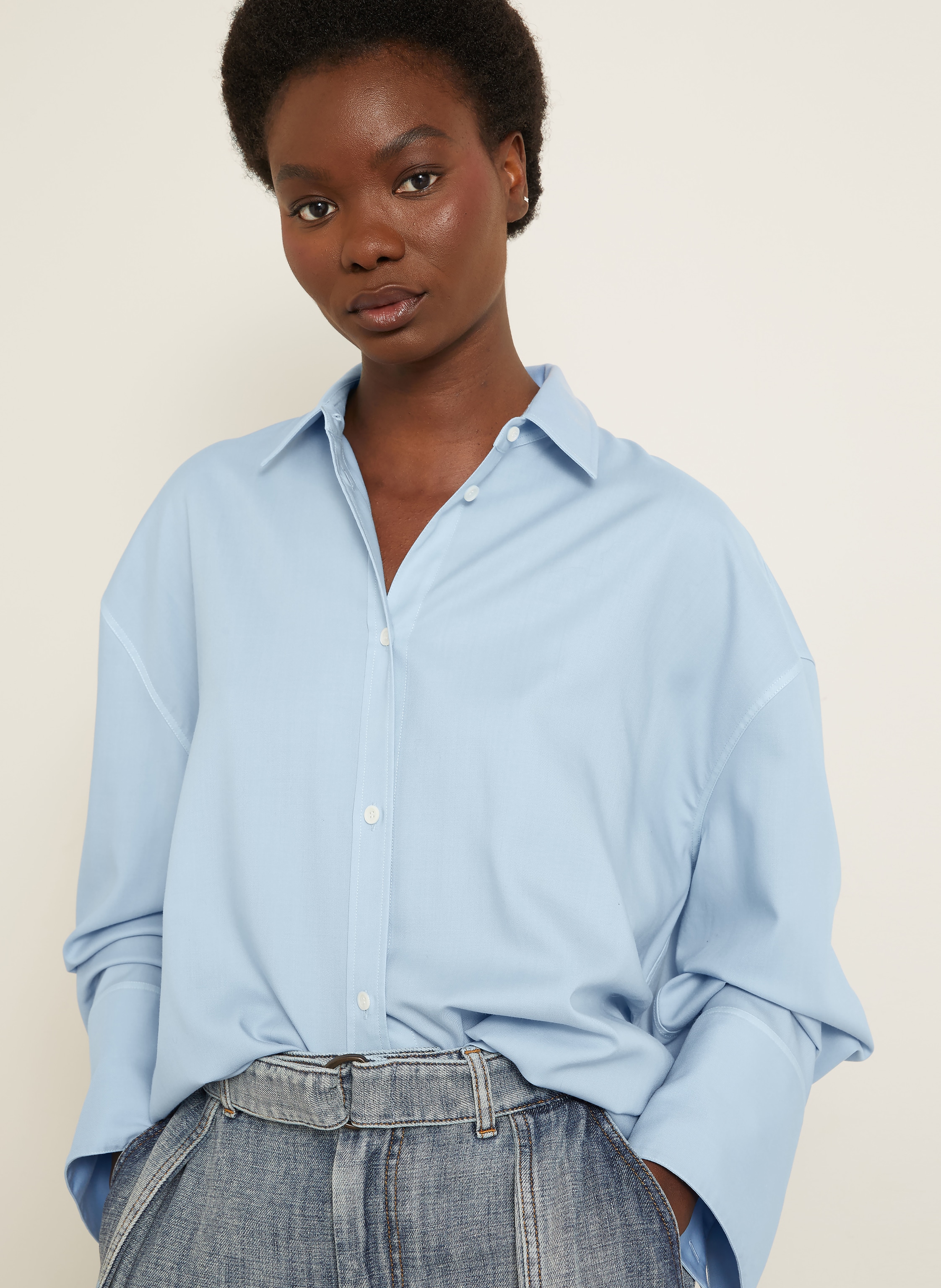 Thumbnail - Loewe Hemdbluse blau