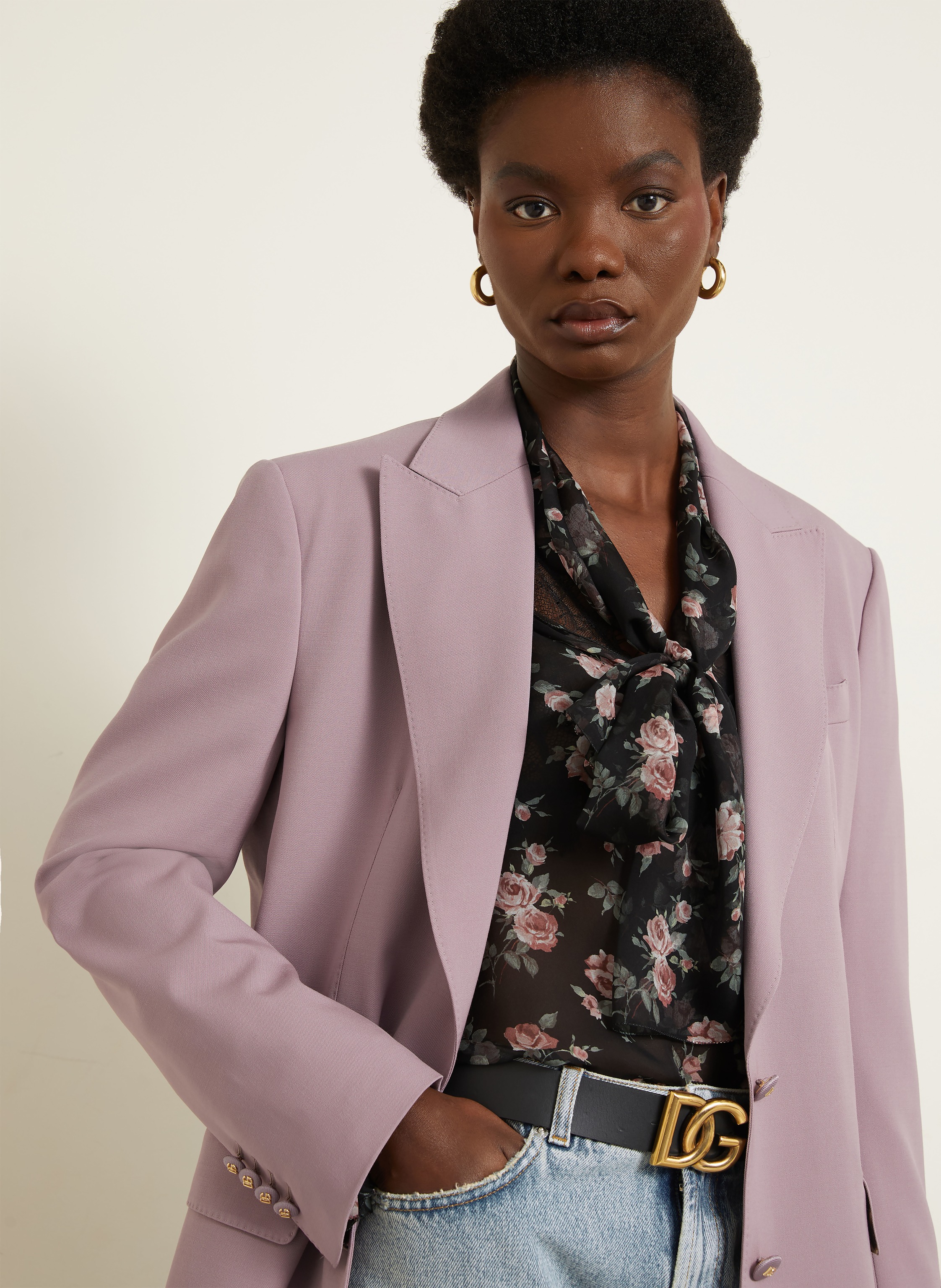 Thumbnail - Dolce & Gabbana Longblazer rosa