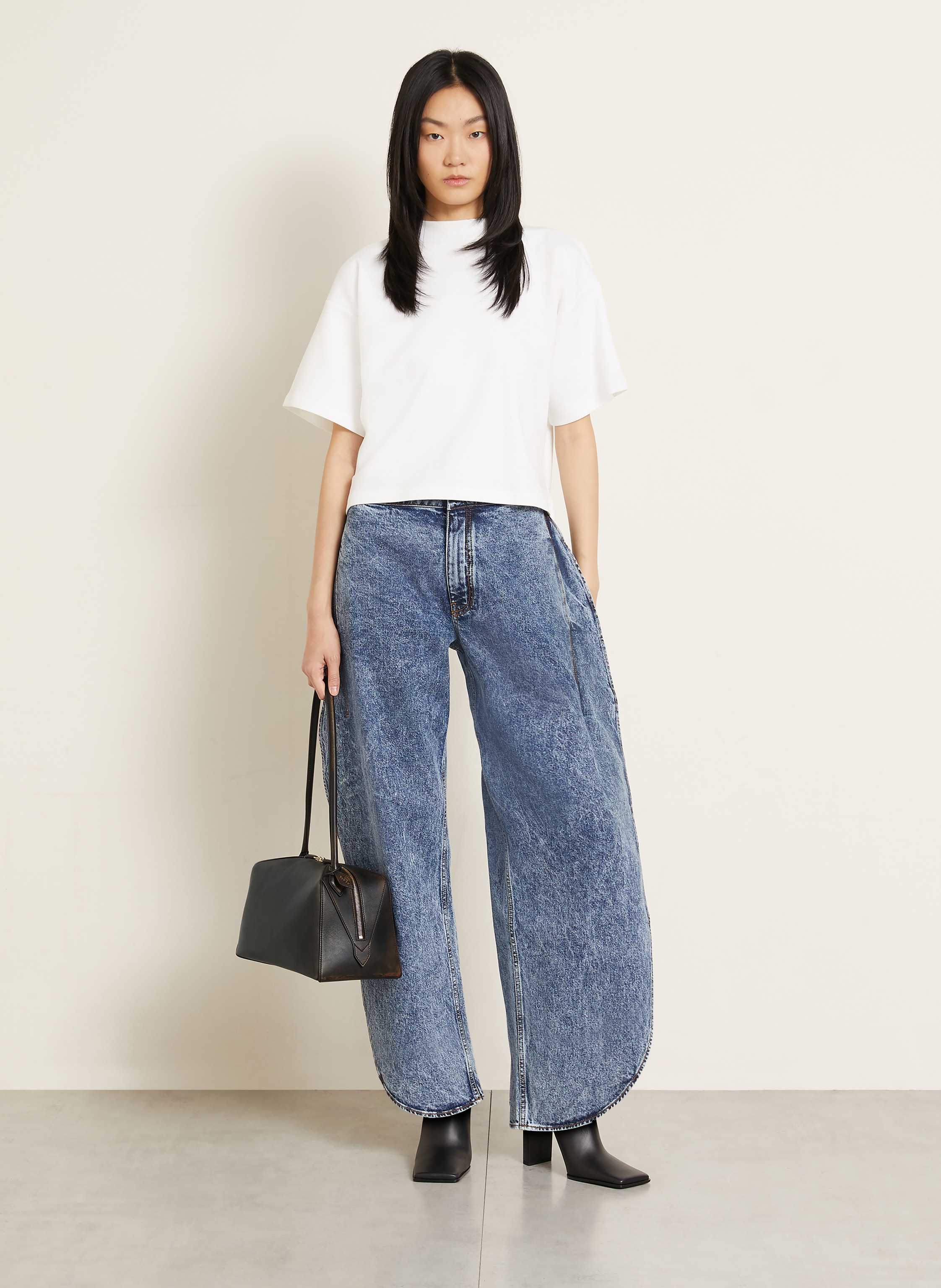 Thumbnail - Alaïa Schultertasche Le Bouledogue Medium braun