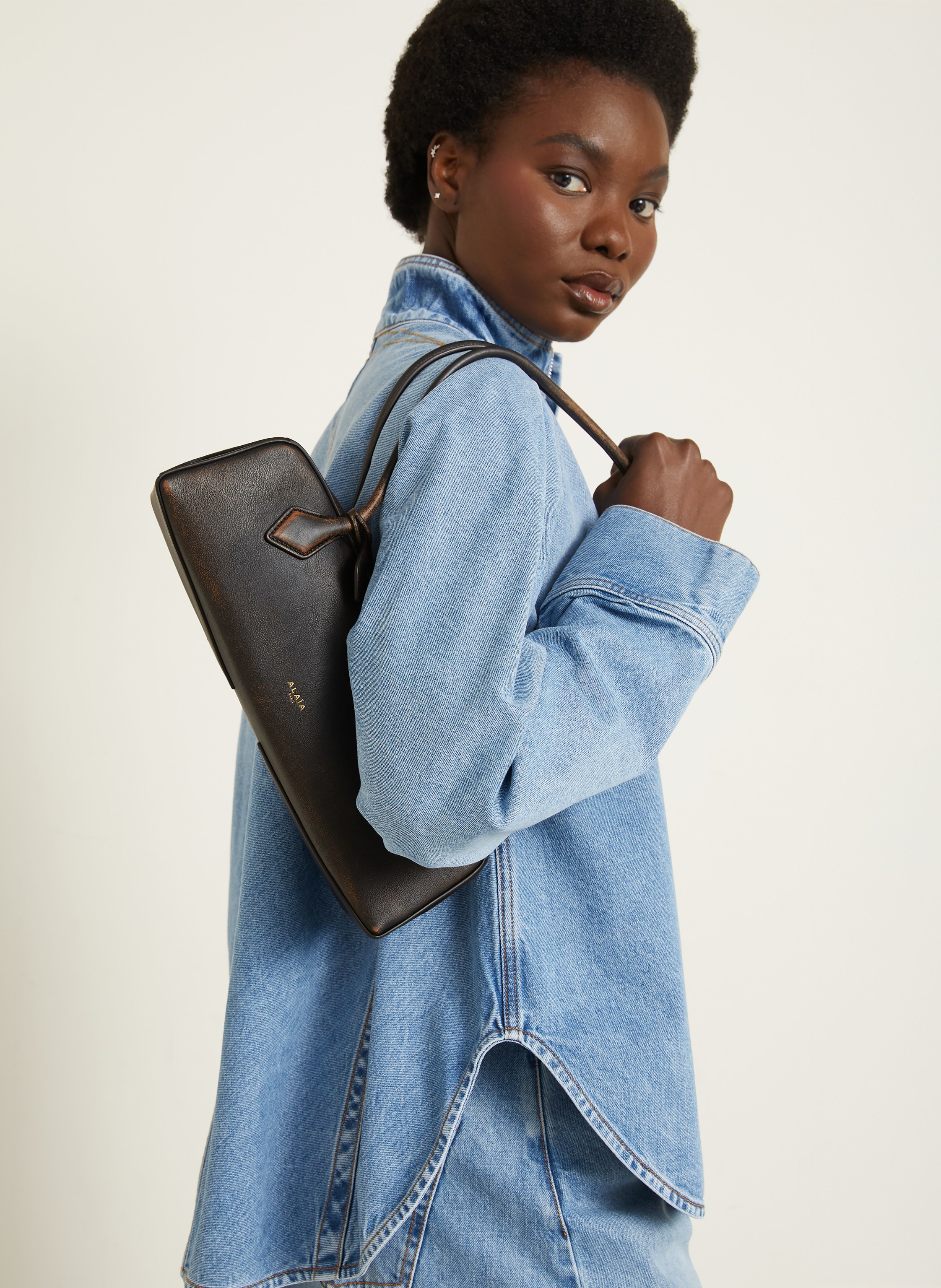 Thumbnail - Alaïa Handtasche braun