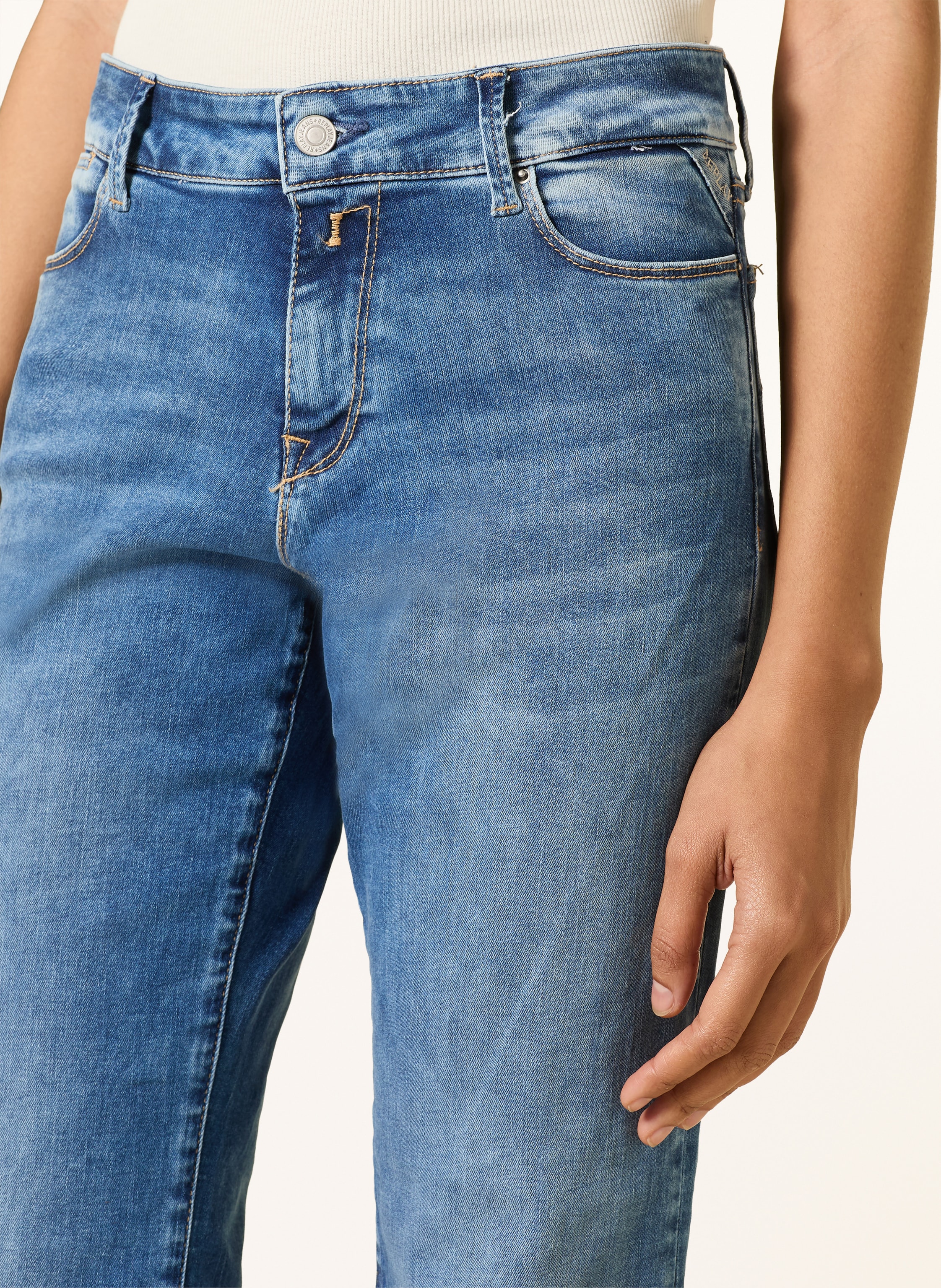 Thumbnail - Replay Flared Jeans Zolie blau