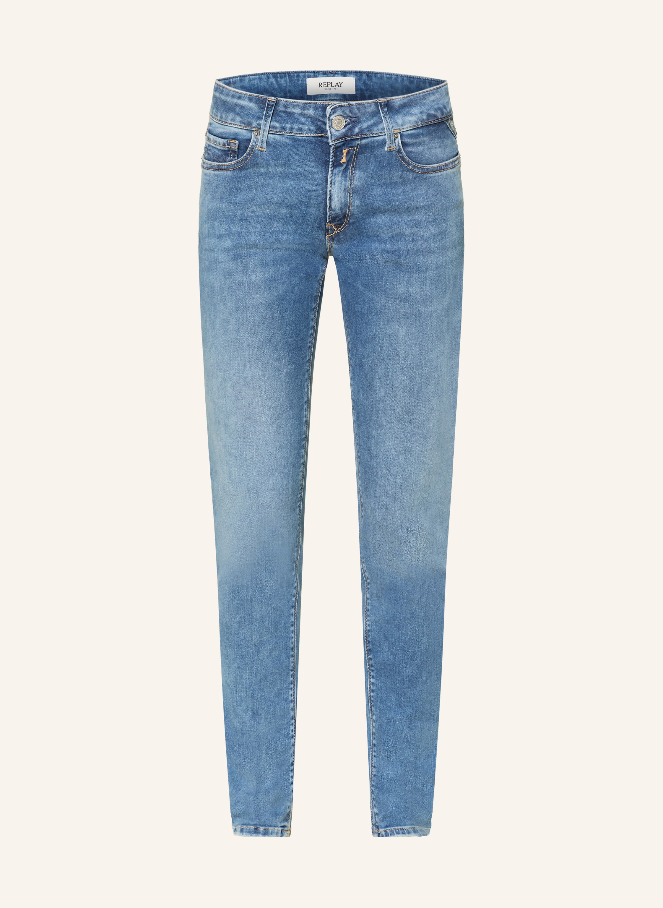 Replay Skinny Jeans New Luz blau