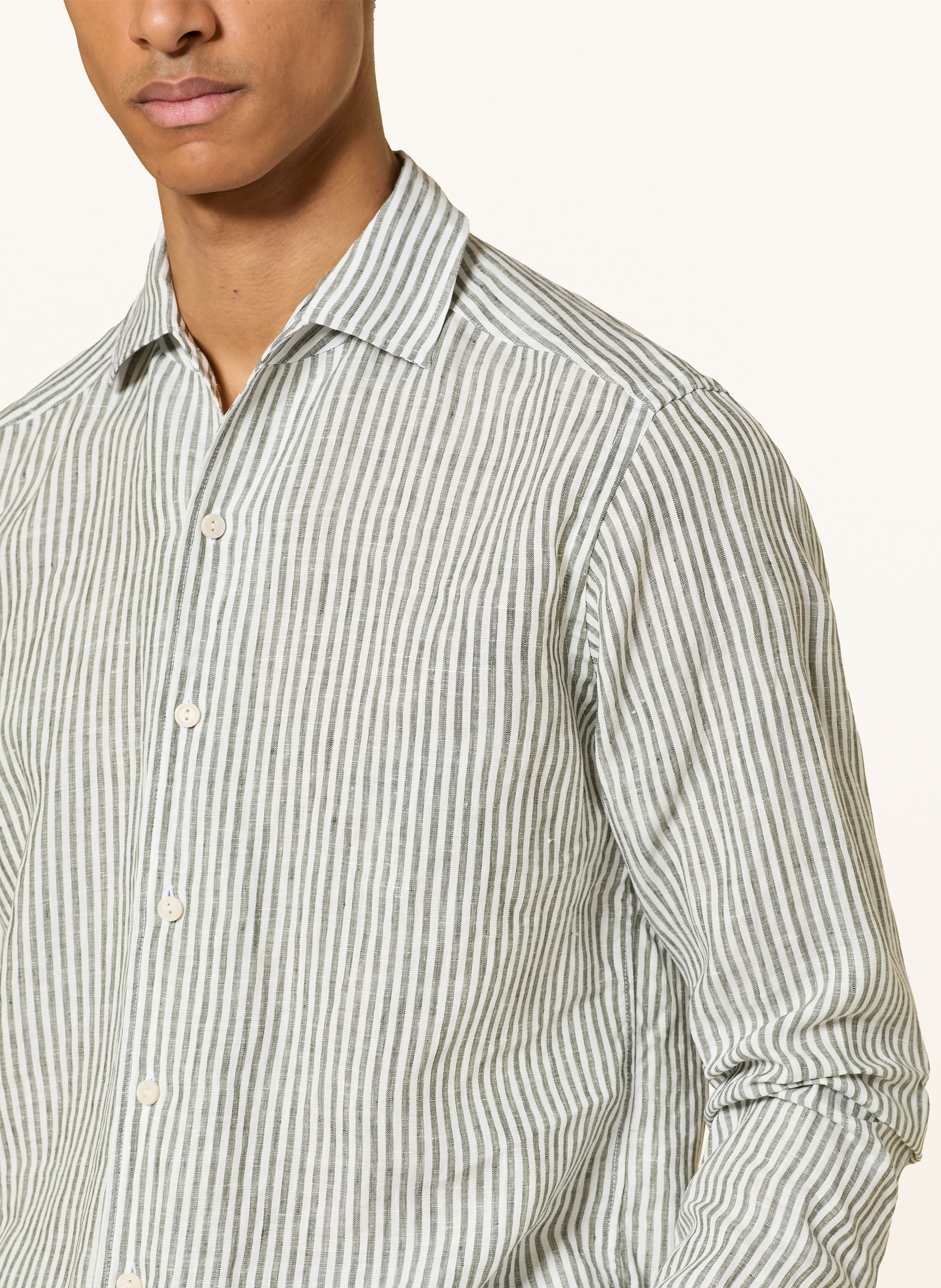 Thumbnail - Eton Leinenhemd Regular Fit gruen