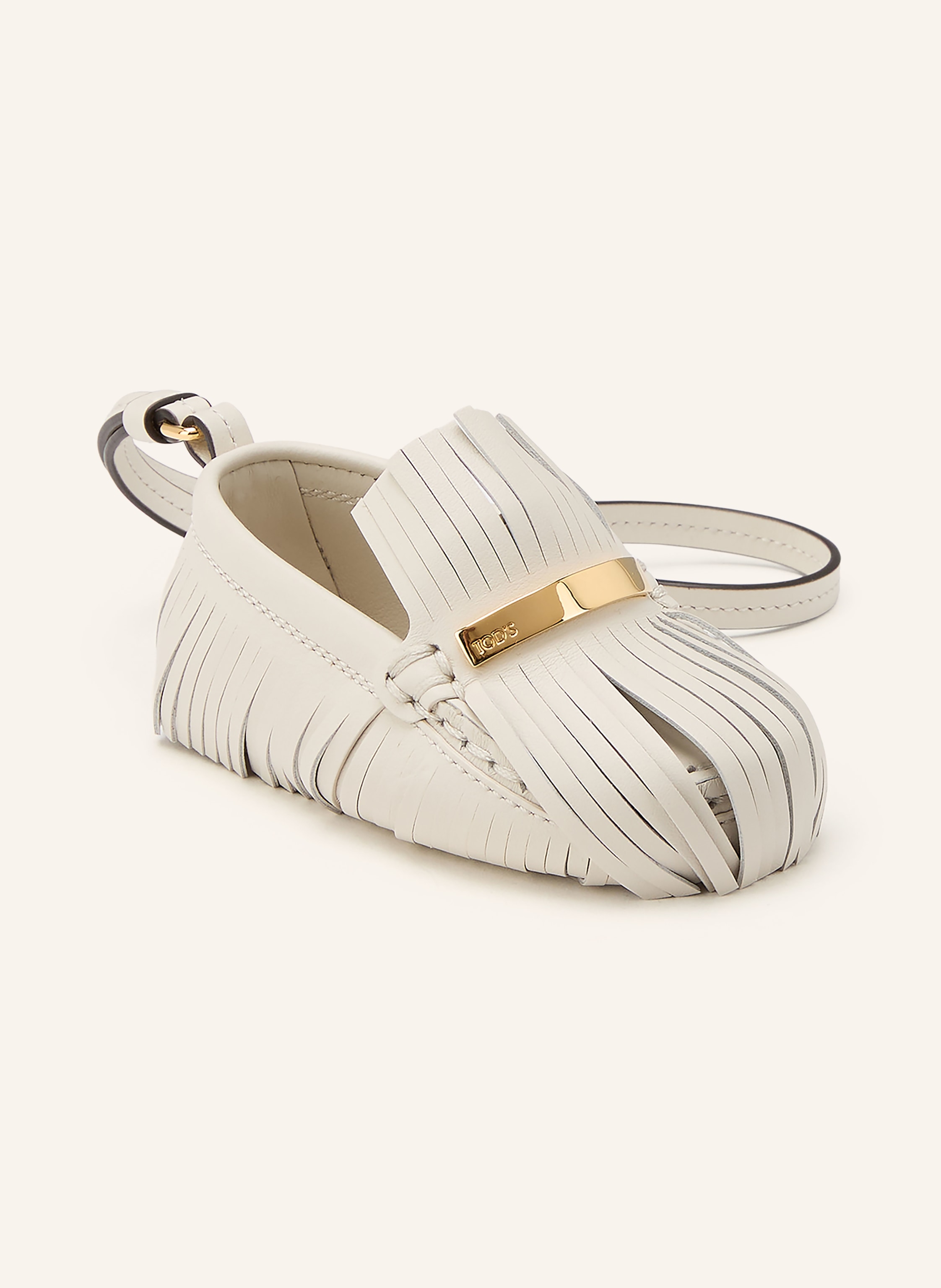 Tod's Taschenanhänger Gommino weiss