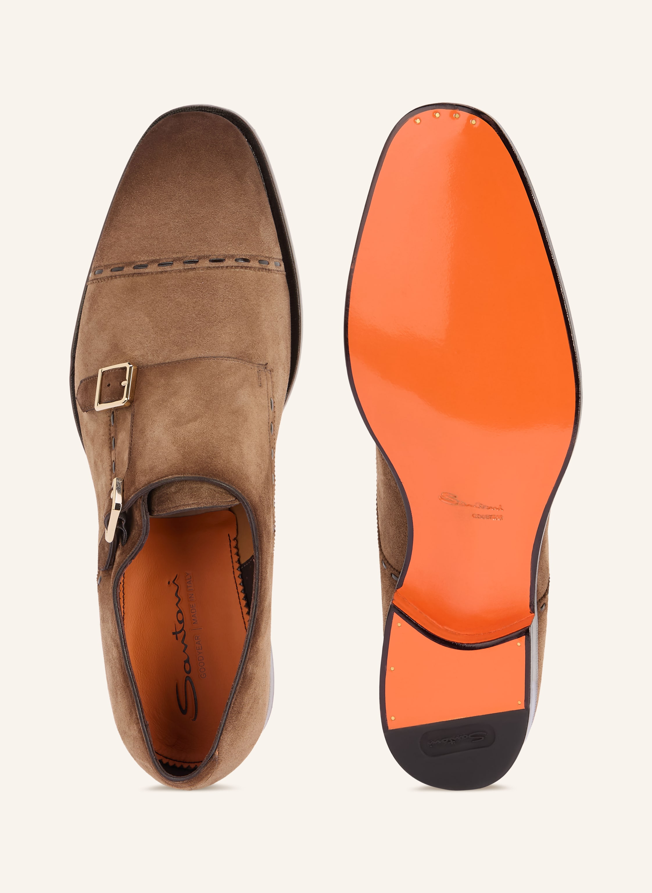 Thumbnail - Santoni Double-Monks Archie braun