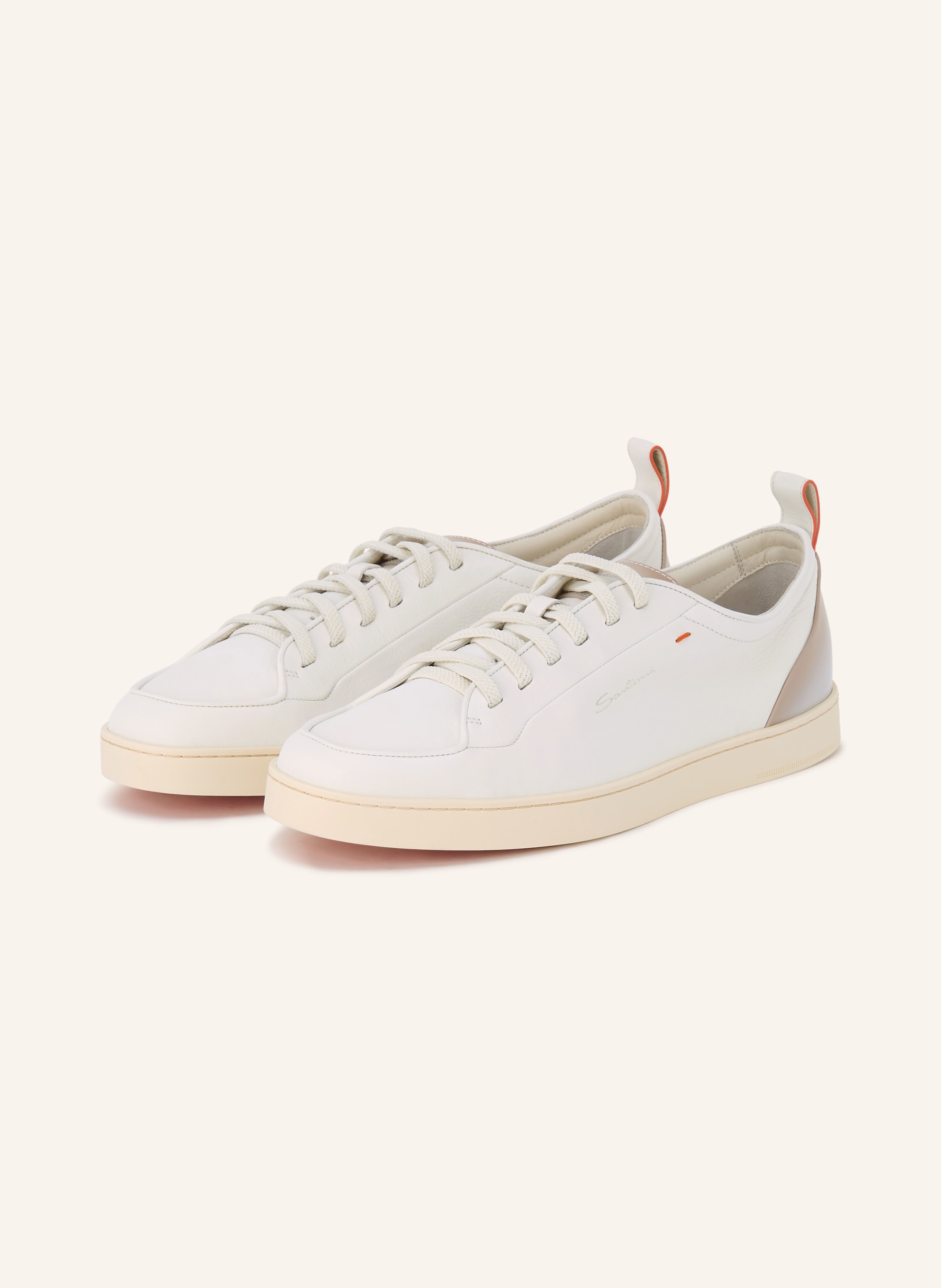 Santoni Santoni Sneaker Montecarlo weiss in WEISS / HELLGRAU
