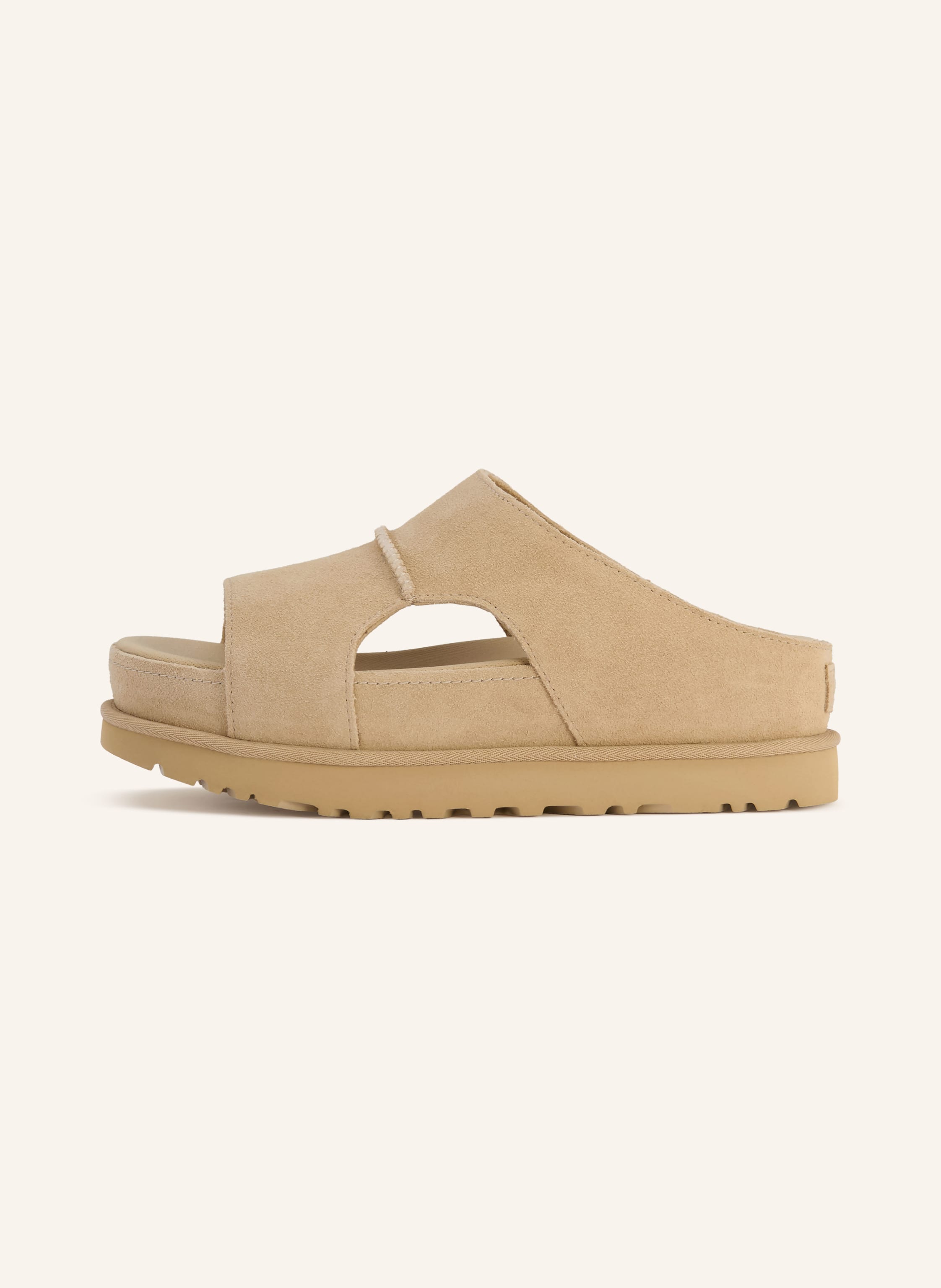 Thumbnail - Ugg Pantoletten Goldenstar Hi beige