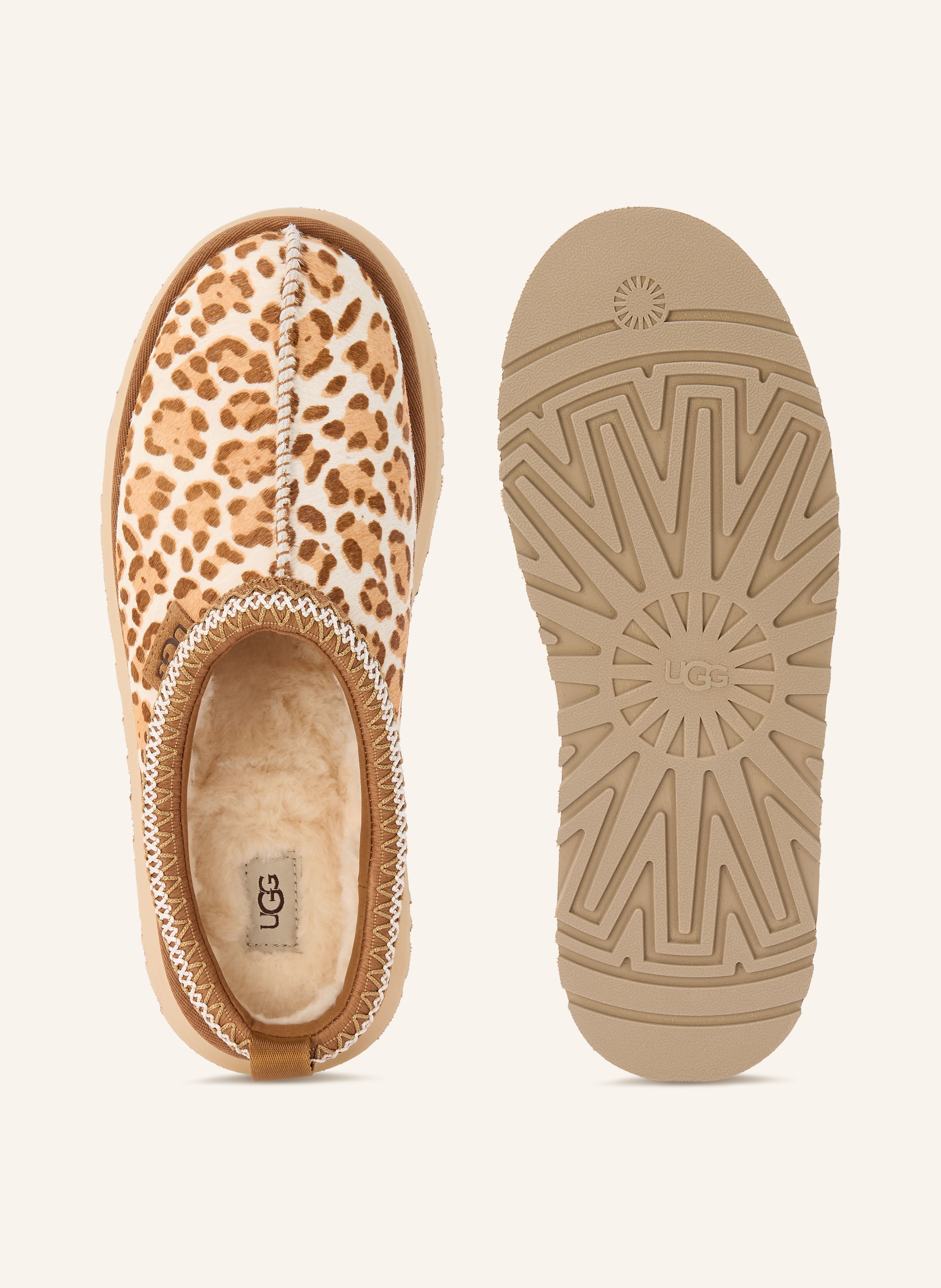 Thumbnail - Ugg Plateau-Pantoletten Tazz braun