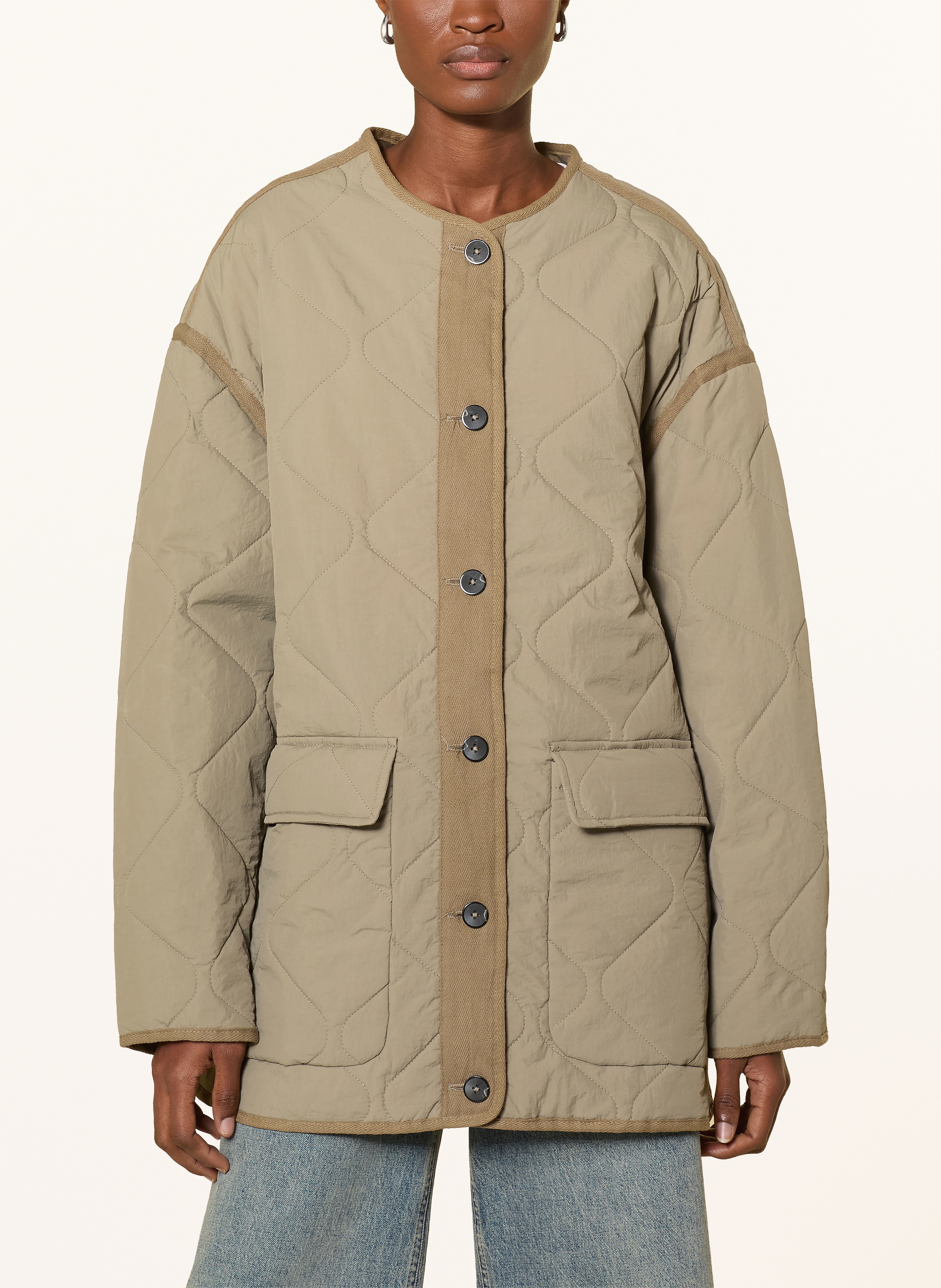 Thumbnail - Withblack Steppjacke Sandy gruen