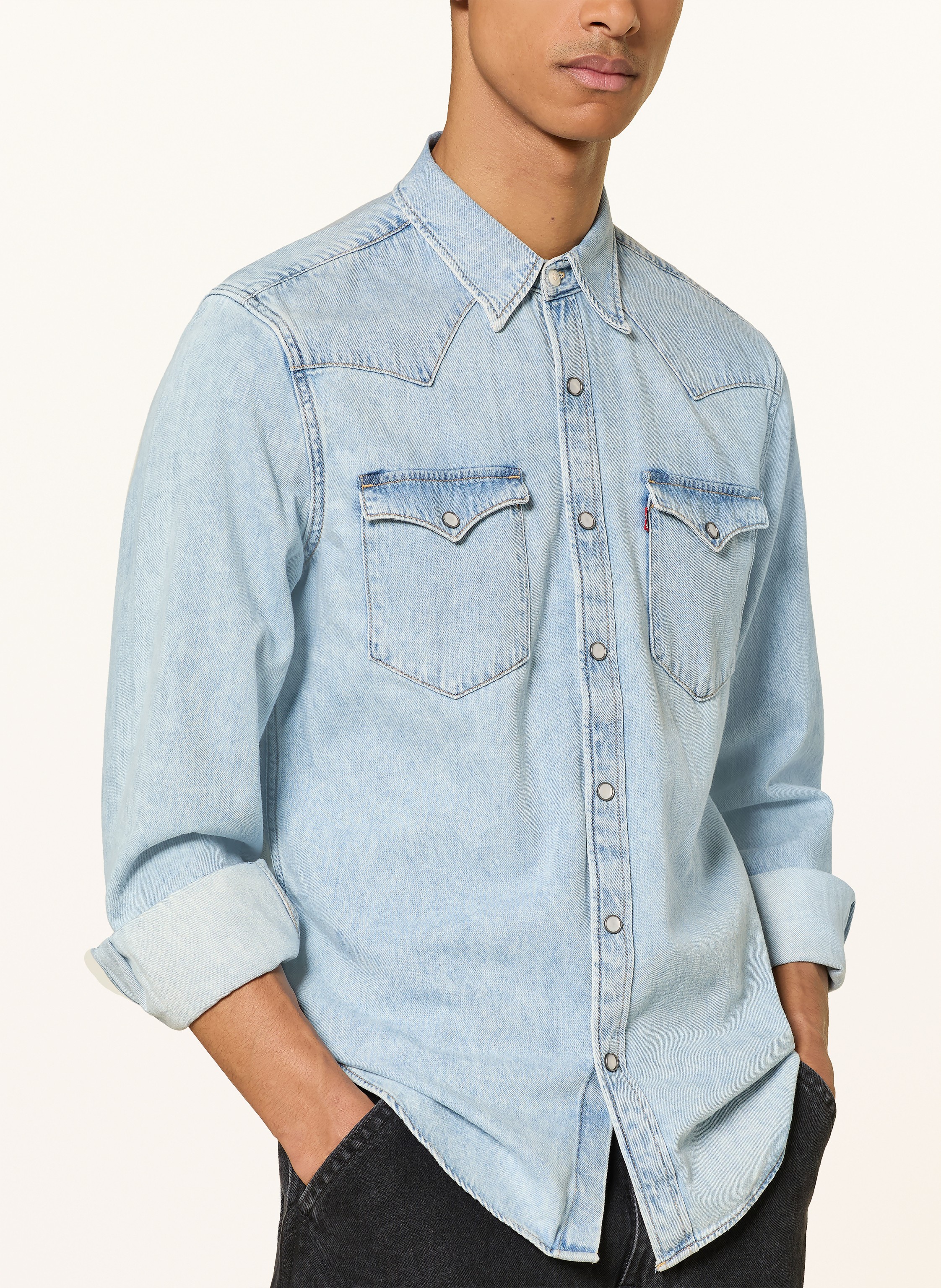 Thumbnail - Levi's® Jeanshemd Barstow Western Slim Fit blau