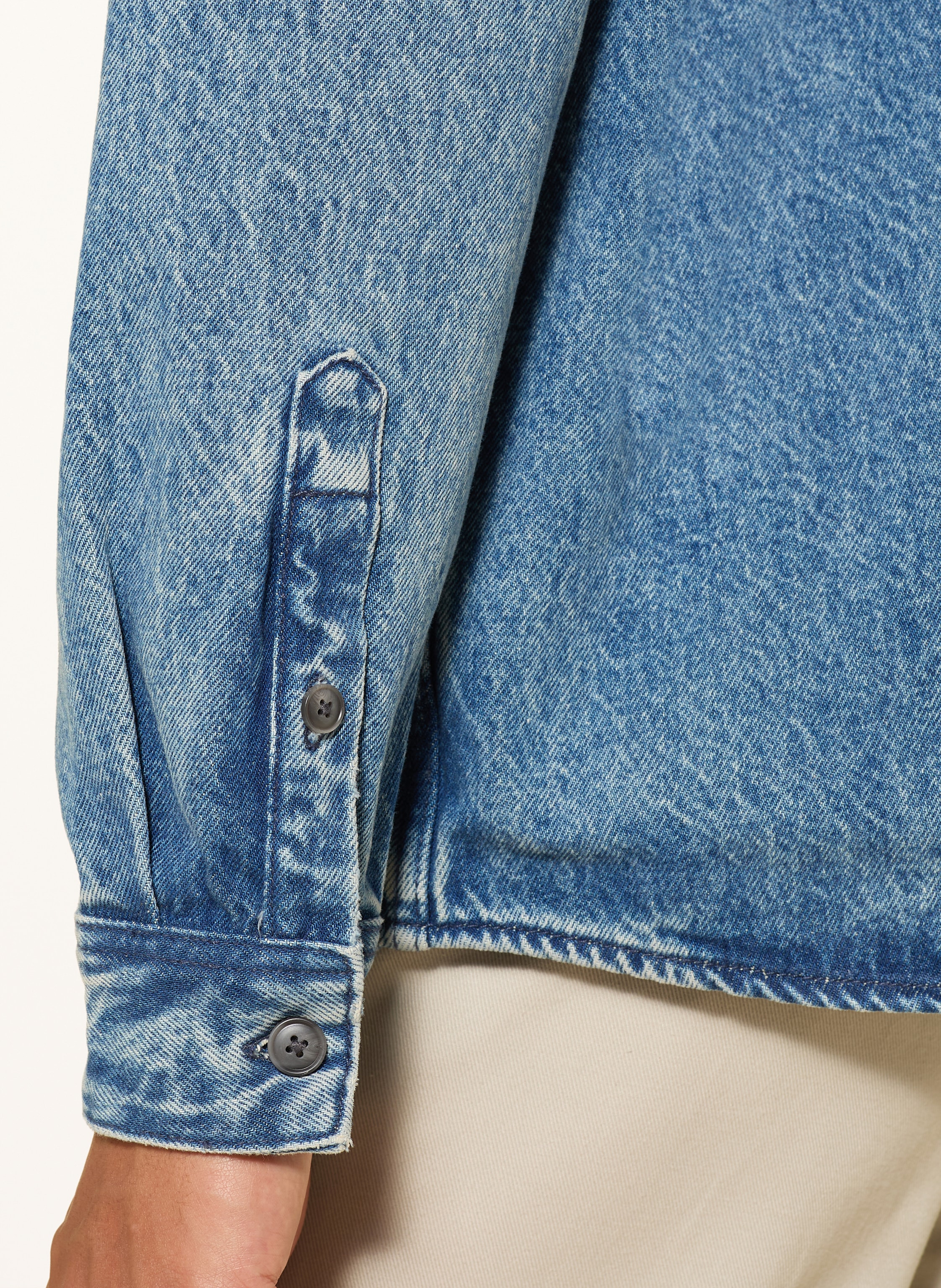 Thumbnail - Boss Jeanshemd Comfort Fit blau