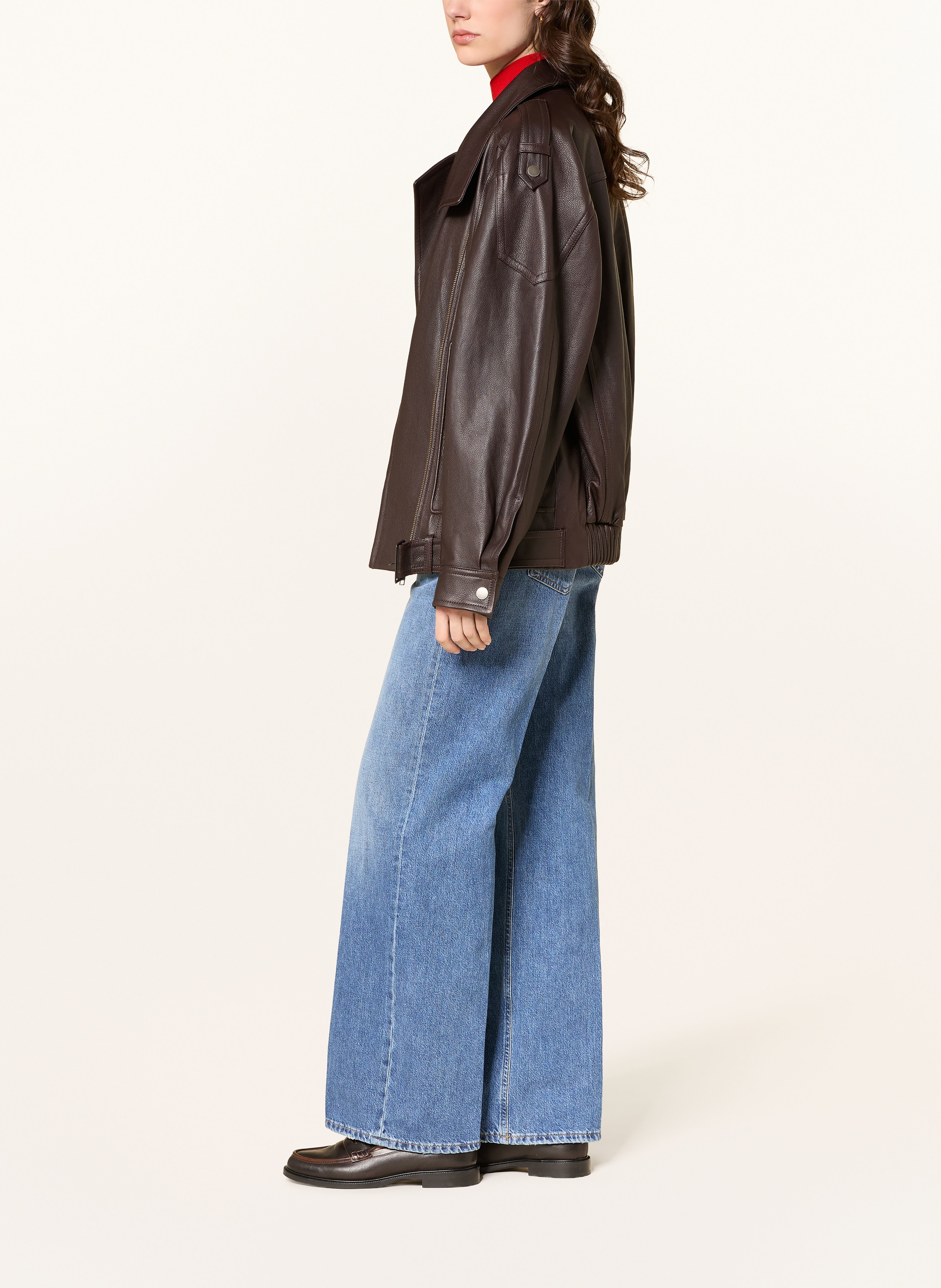 Thumbnail - Dondup Wide Leg Jeans Jacklyn blau