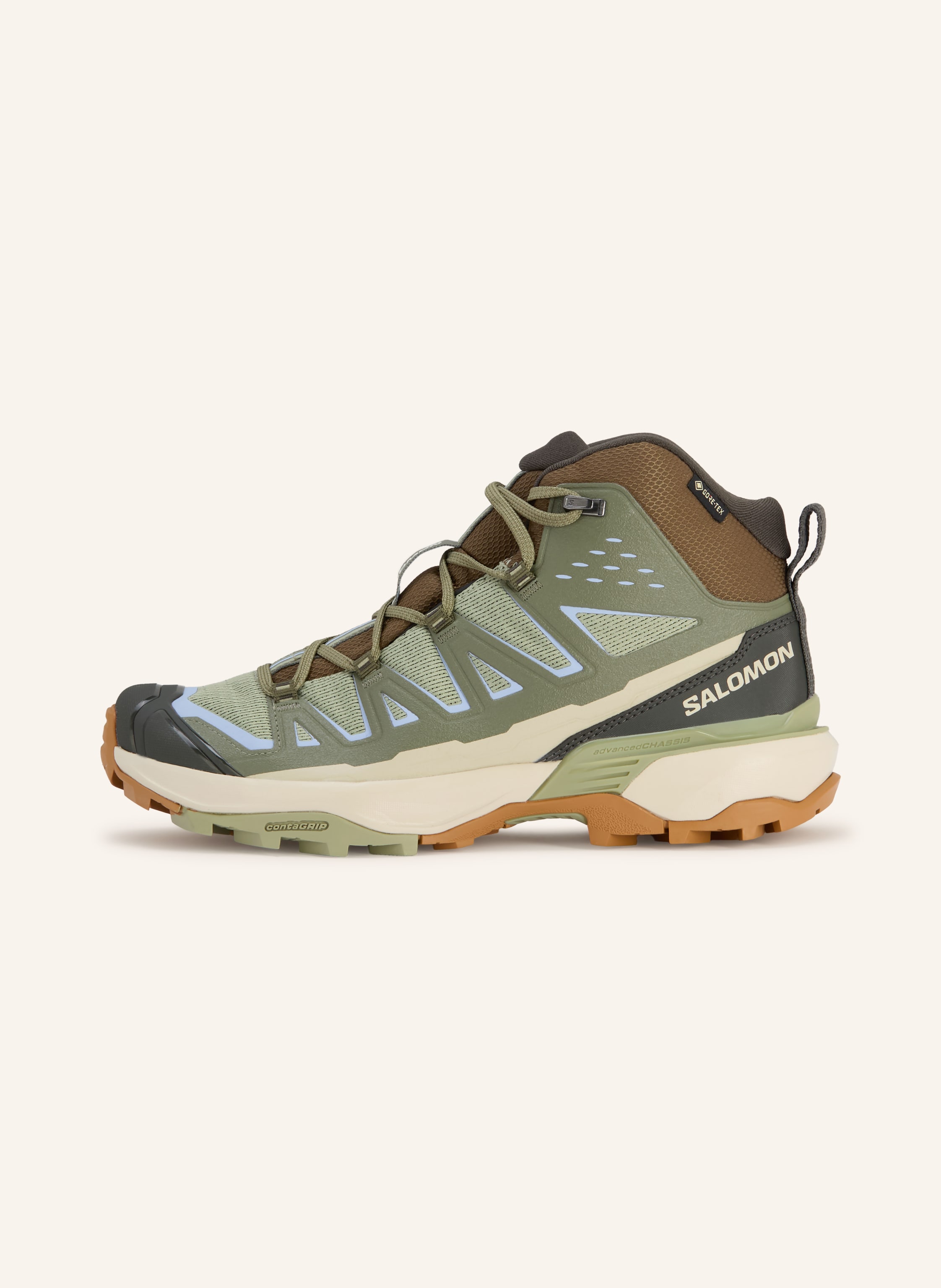 Thumbnail - Salomon Wanderschuhe X Ultra 360 Edge Mid Gtx beige