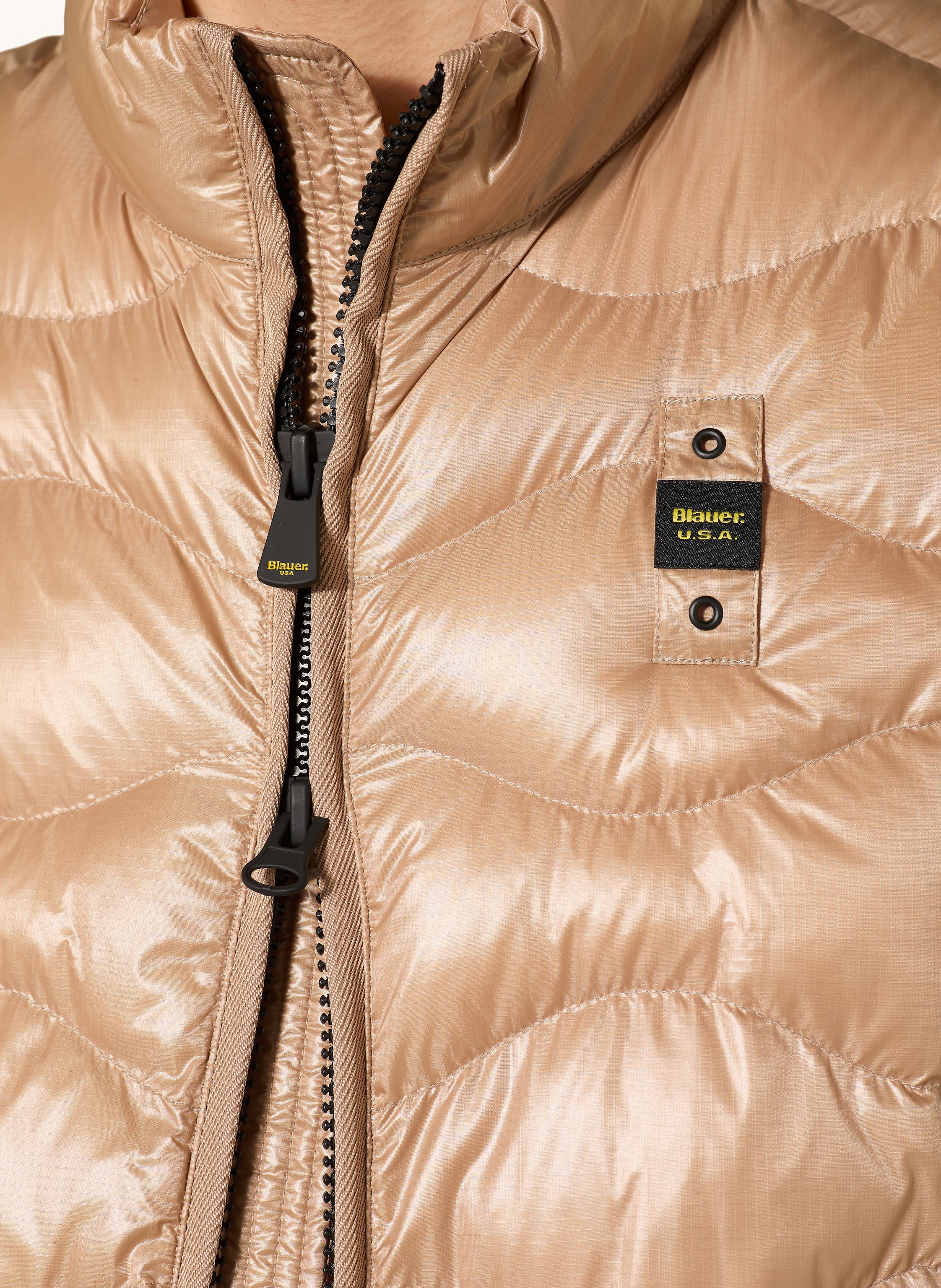 Thumbnail - Blauer Steppweste Danny beige