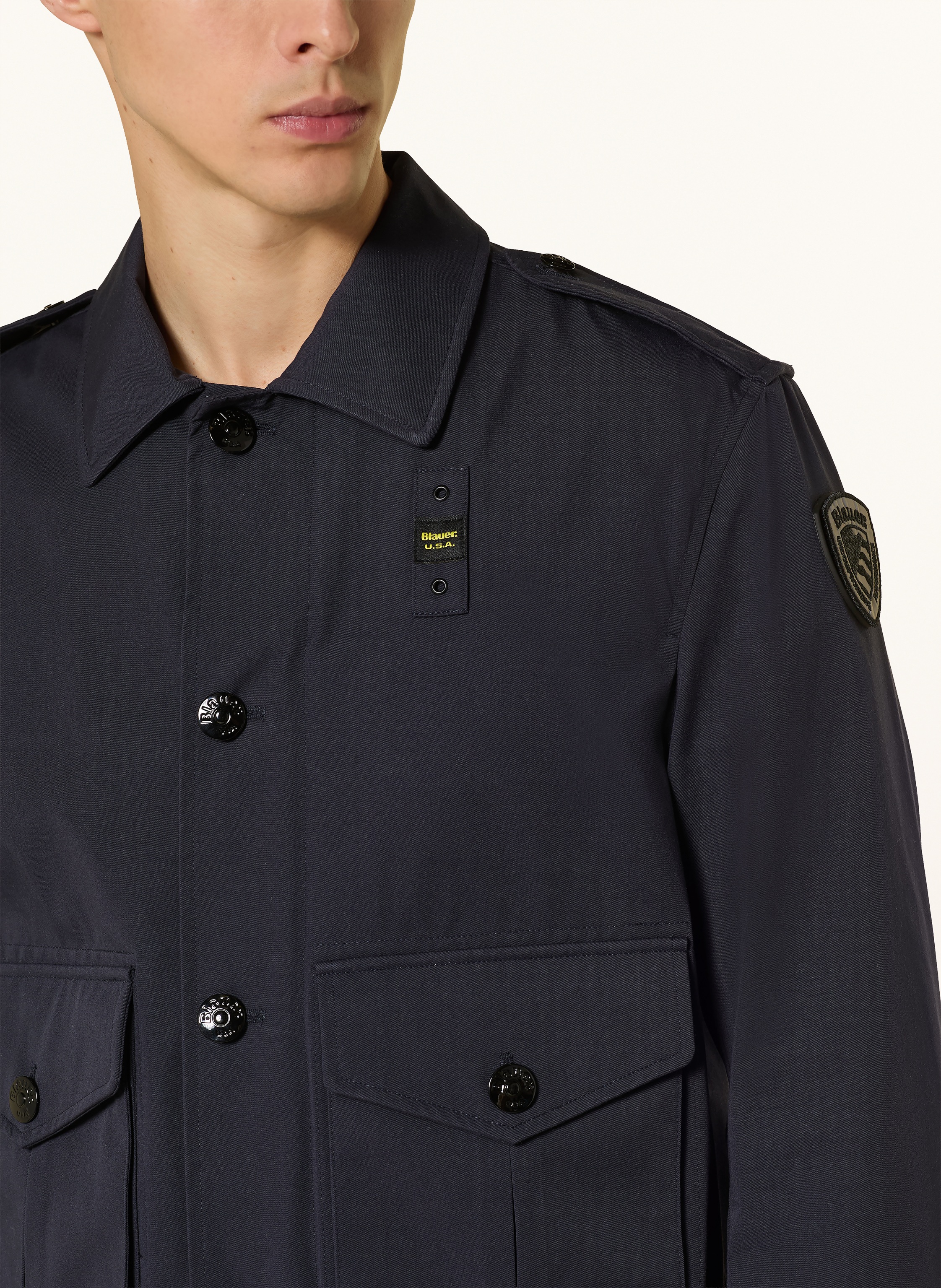 Thumbnail - Blauer Overjacket Alvarado blau