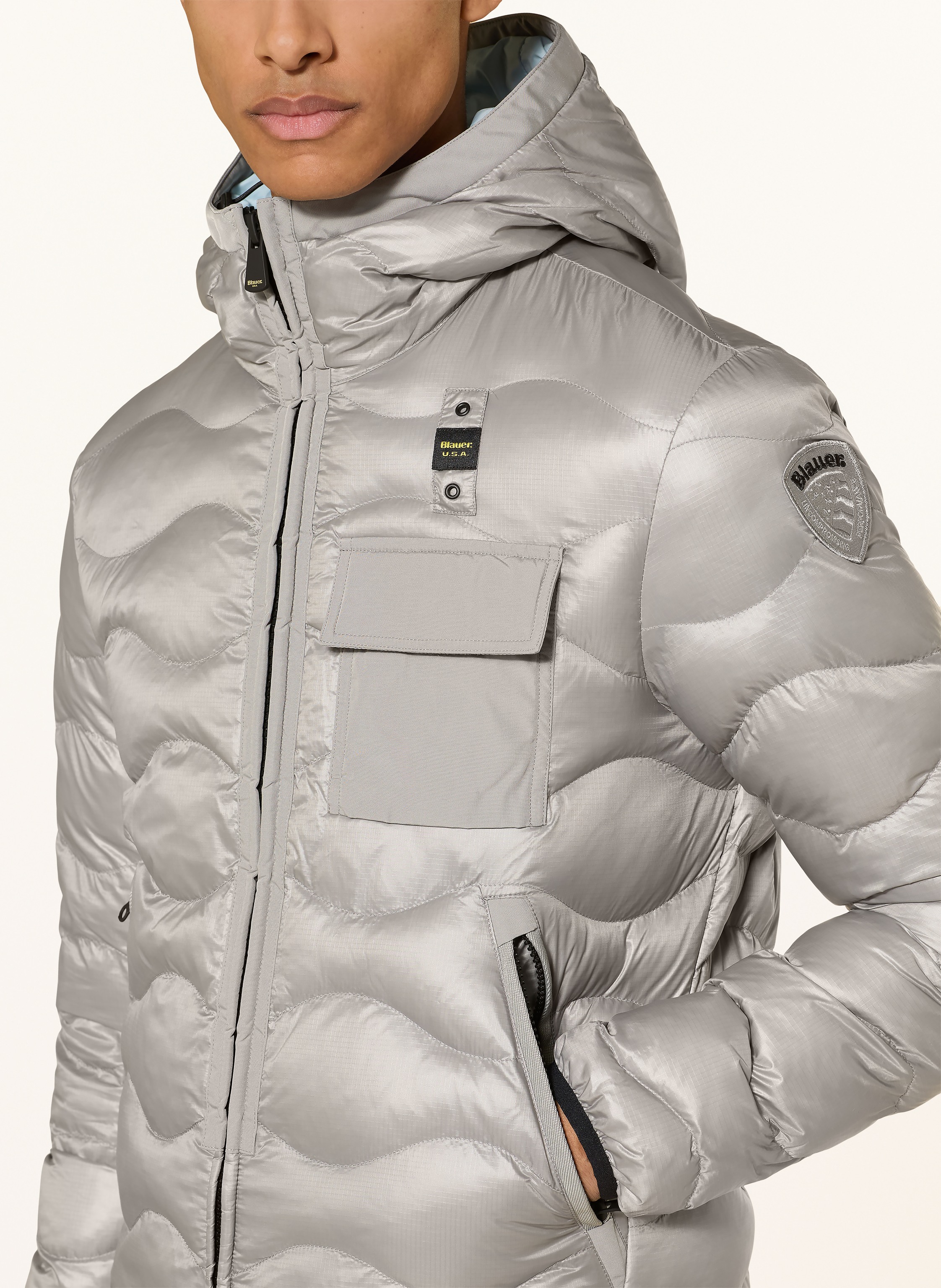 Thumbnail - Blauer Steppjacke Bryant grau