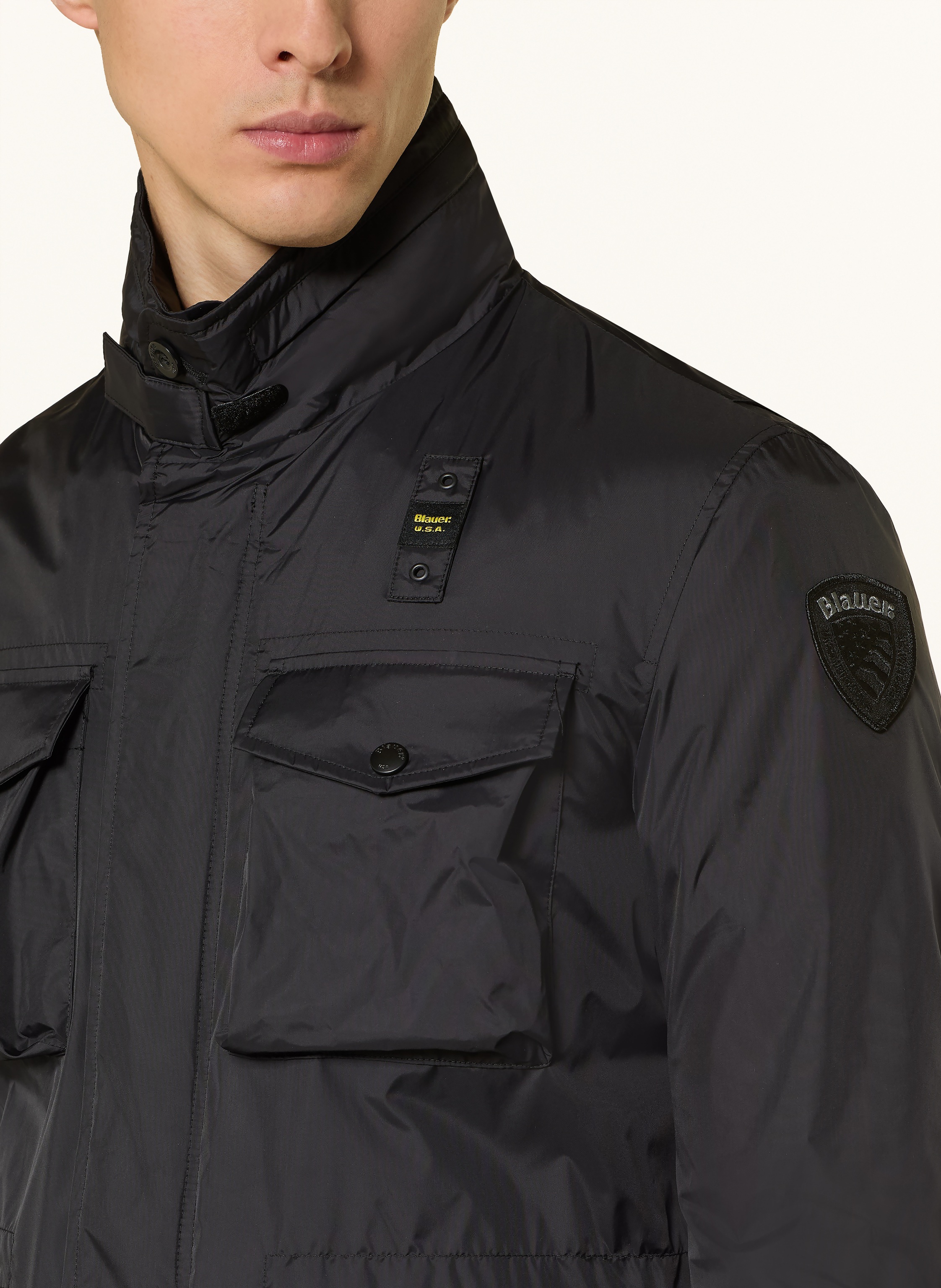Thumbnail - Blauer Fieldjacket Abbotsford schwarz