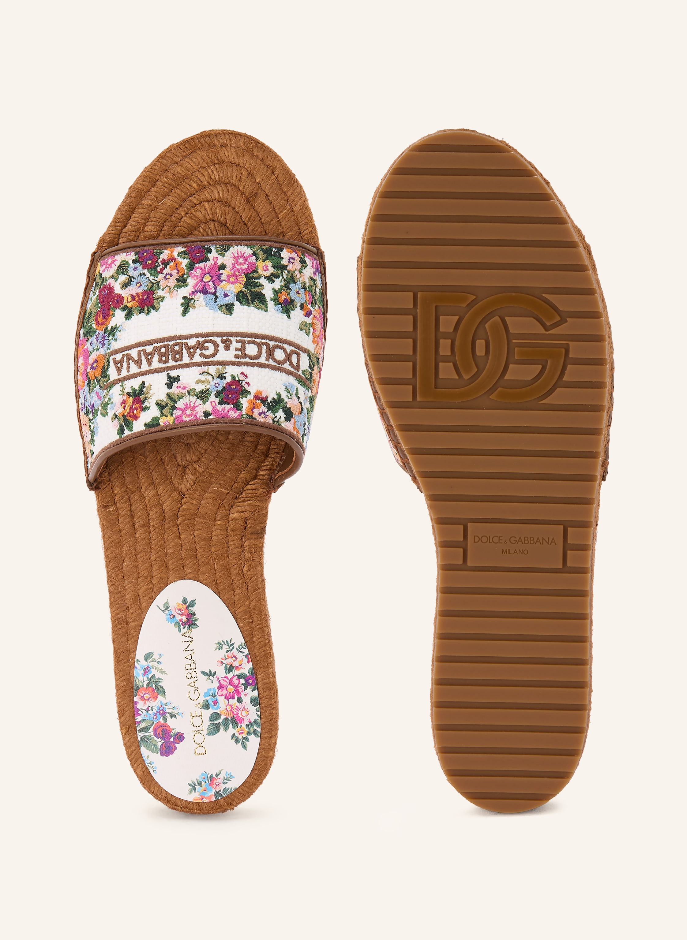 Thumbnail - Dolce & Gabbana Pantoletten weiss