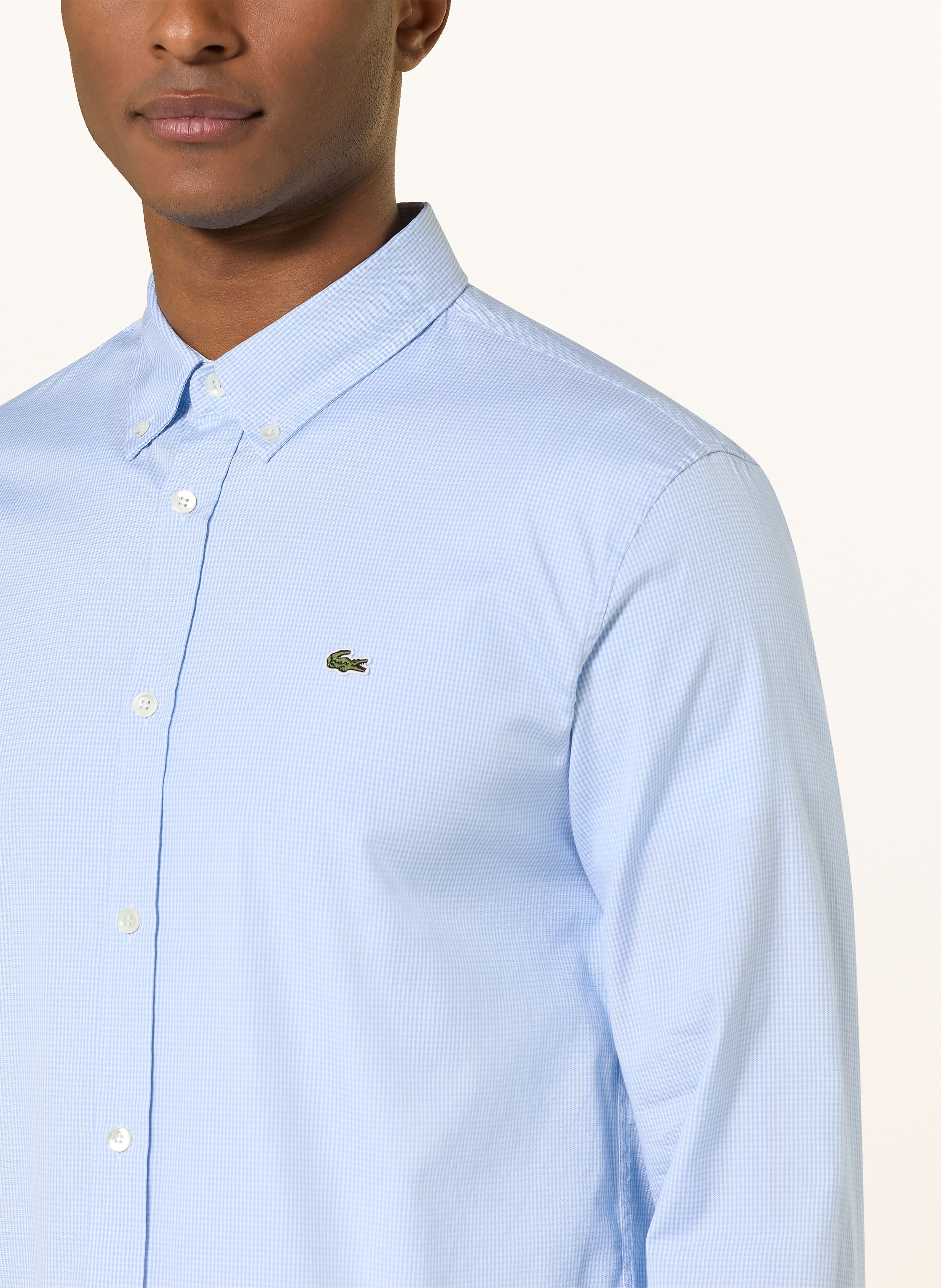Thumbnail - Lacoste Hemd Regular Fit blau