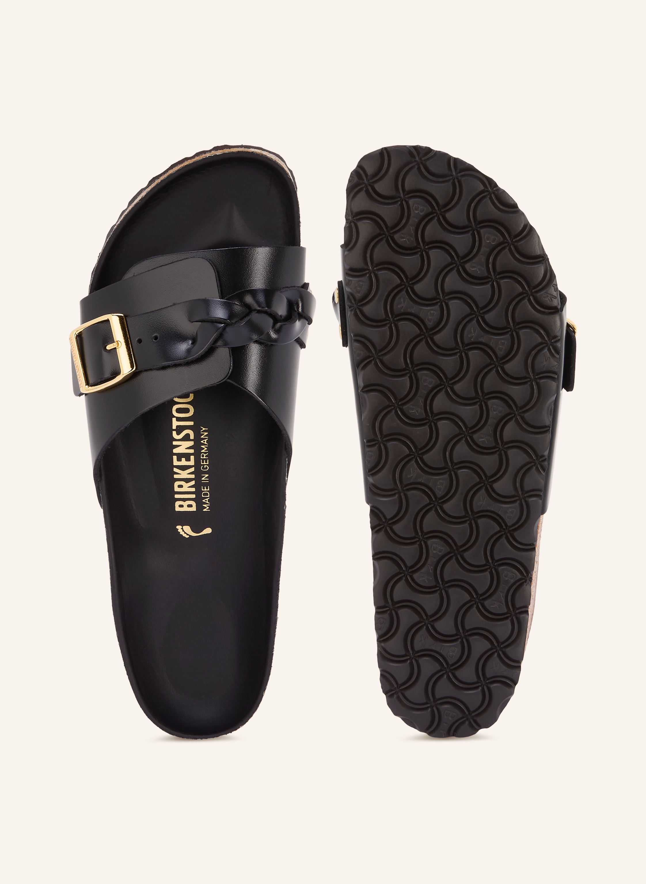 Thumbnail - Birkenstock Pantoletten Oita Braided schwarz